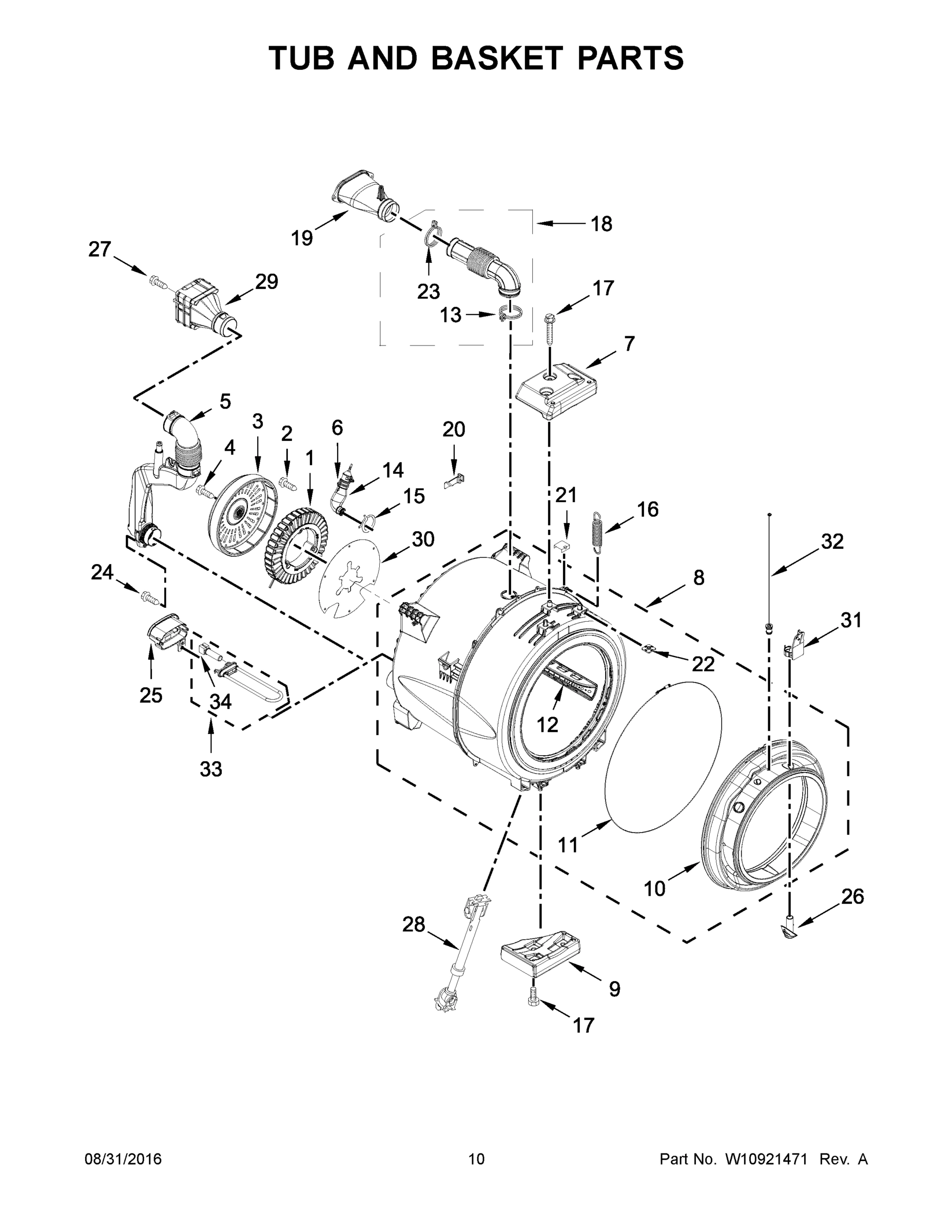 06 - TUB AND BASKET PARTS