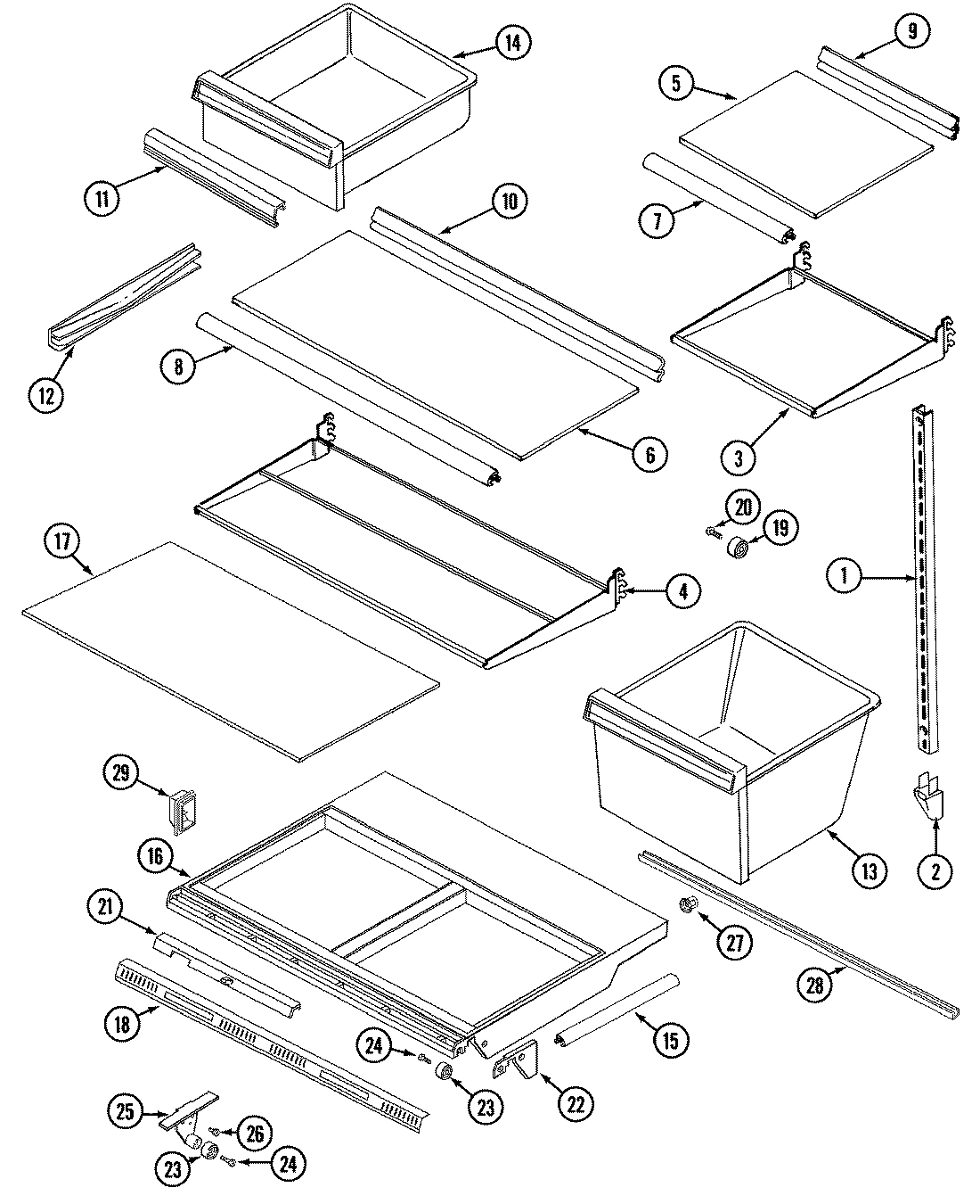 08 - SHELVES & ACCESSORIES