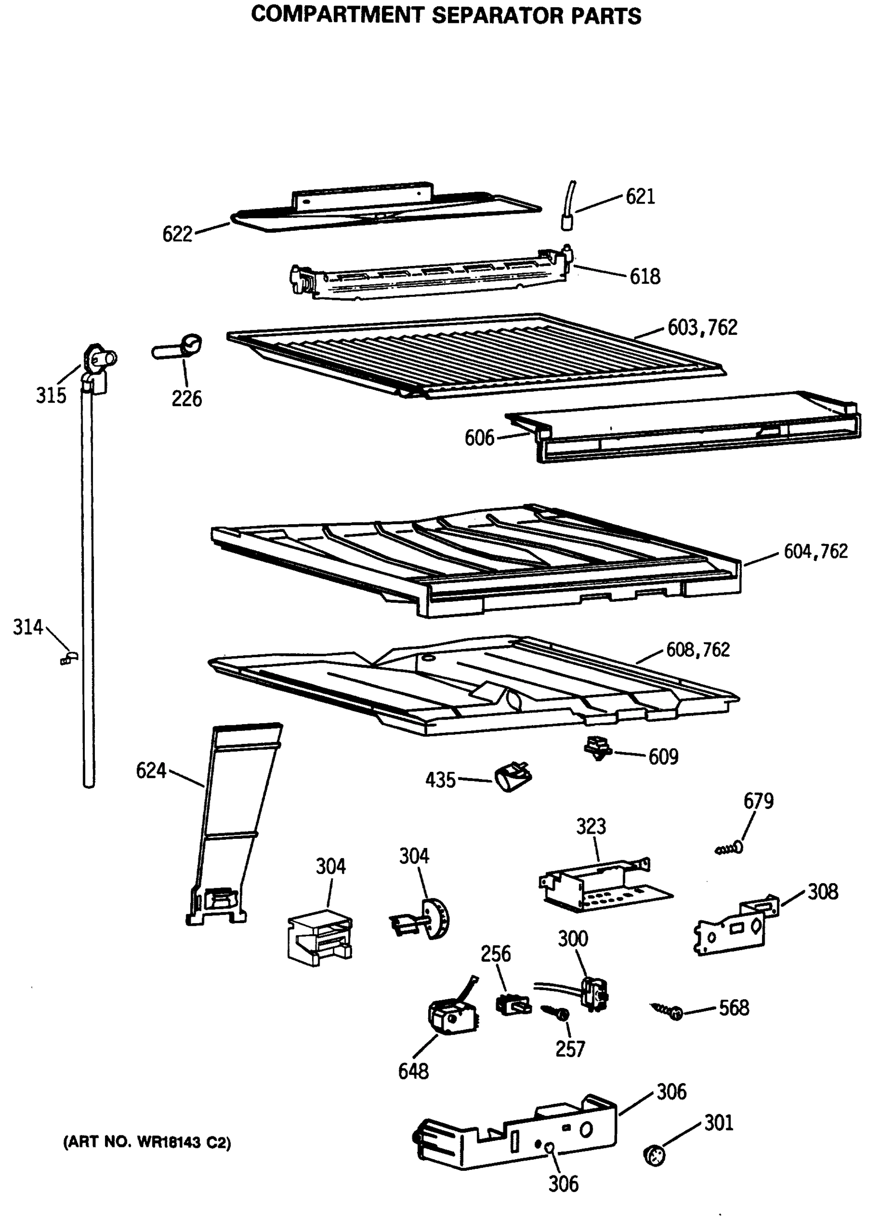 COMPARTMENT SEPARATOR PARTS