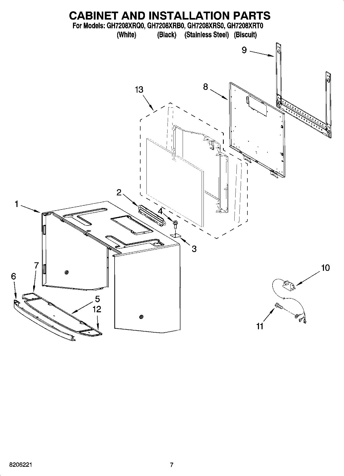 06 - CABINET AND INSTALLATION PARTS