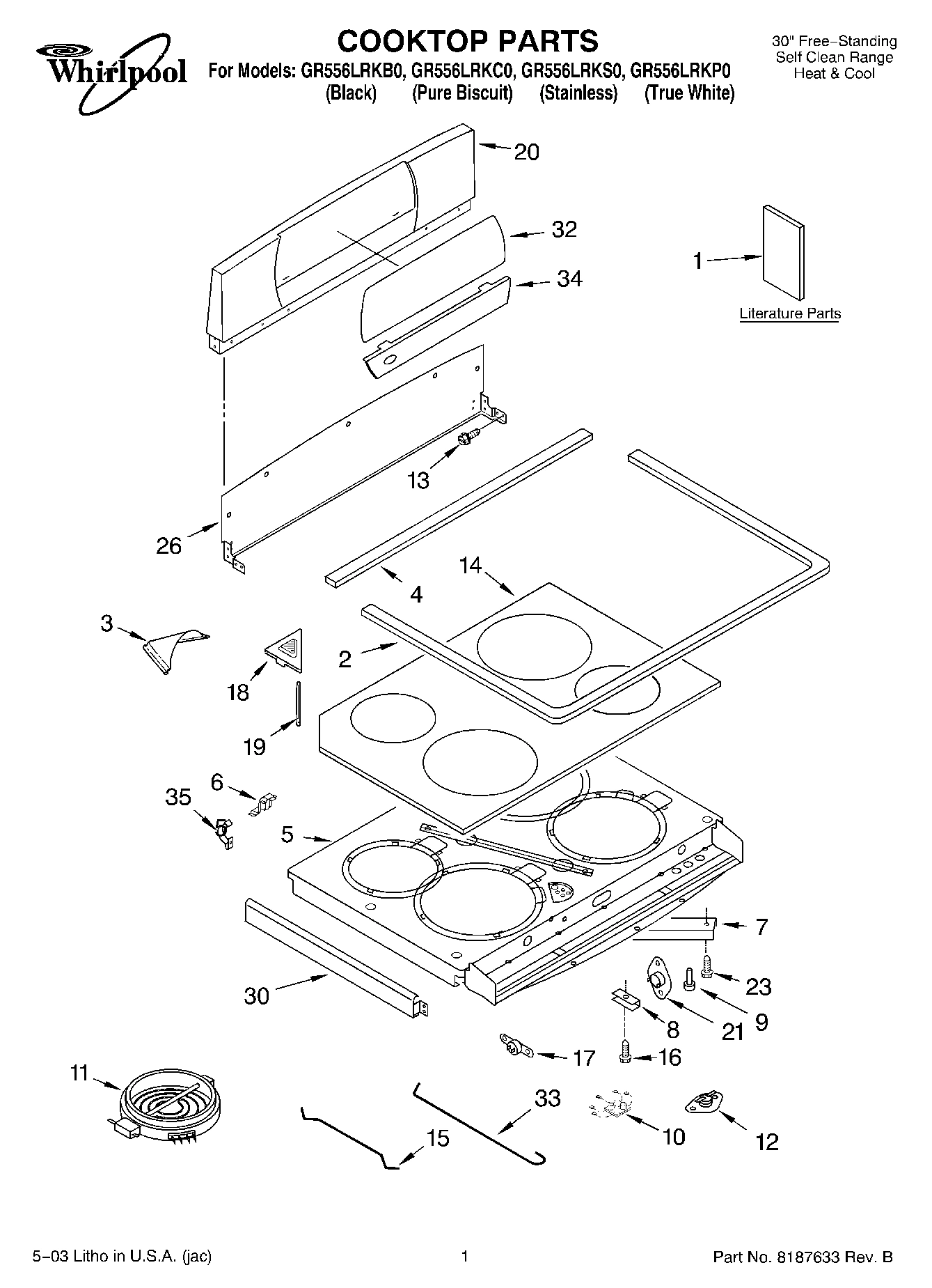 01 - COOKTOP PARTS