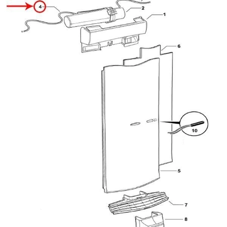837162 Fisher & Paykel Refrigerator Water Tan