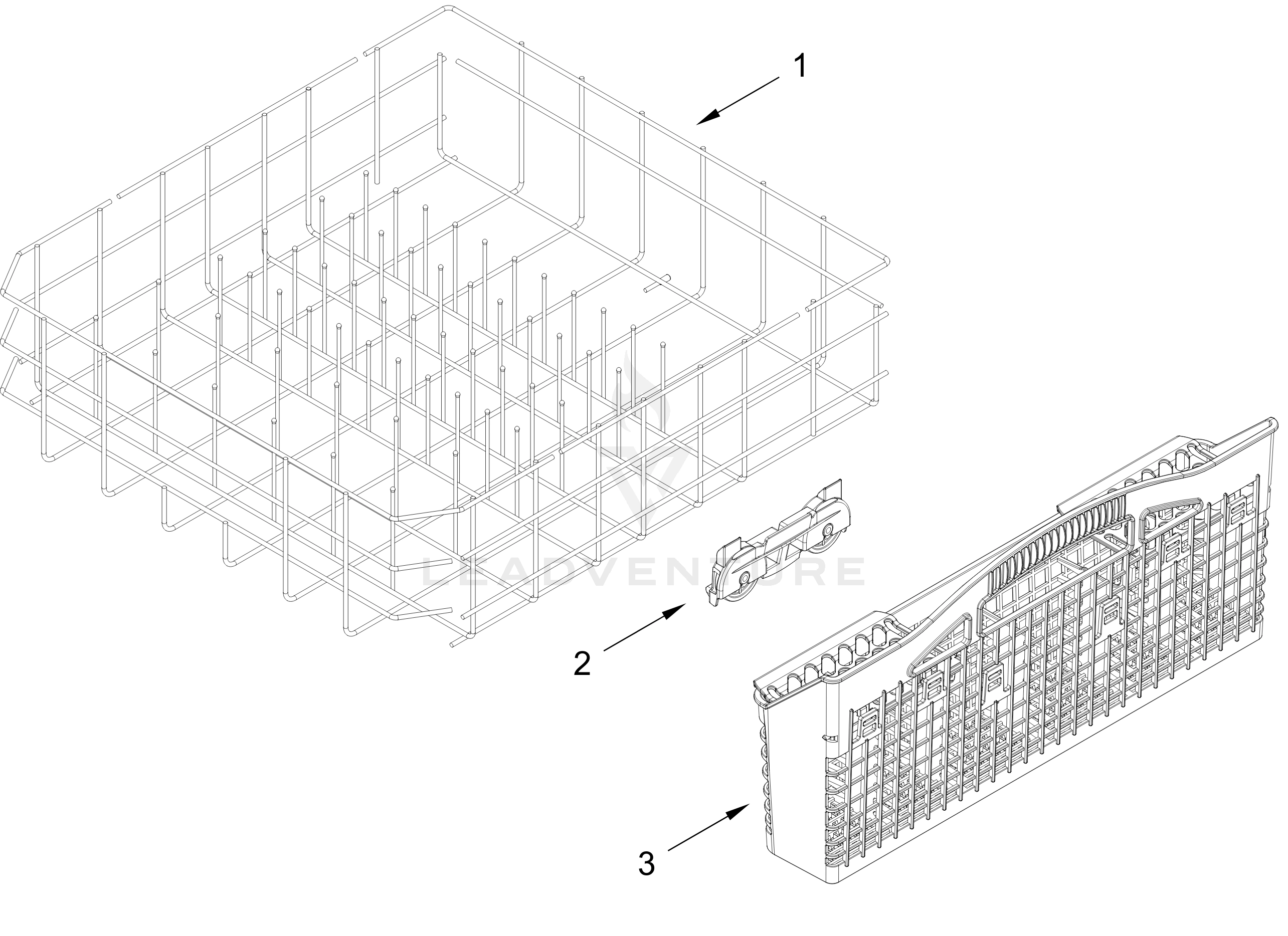 LOWER RACK PARTS