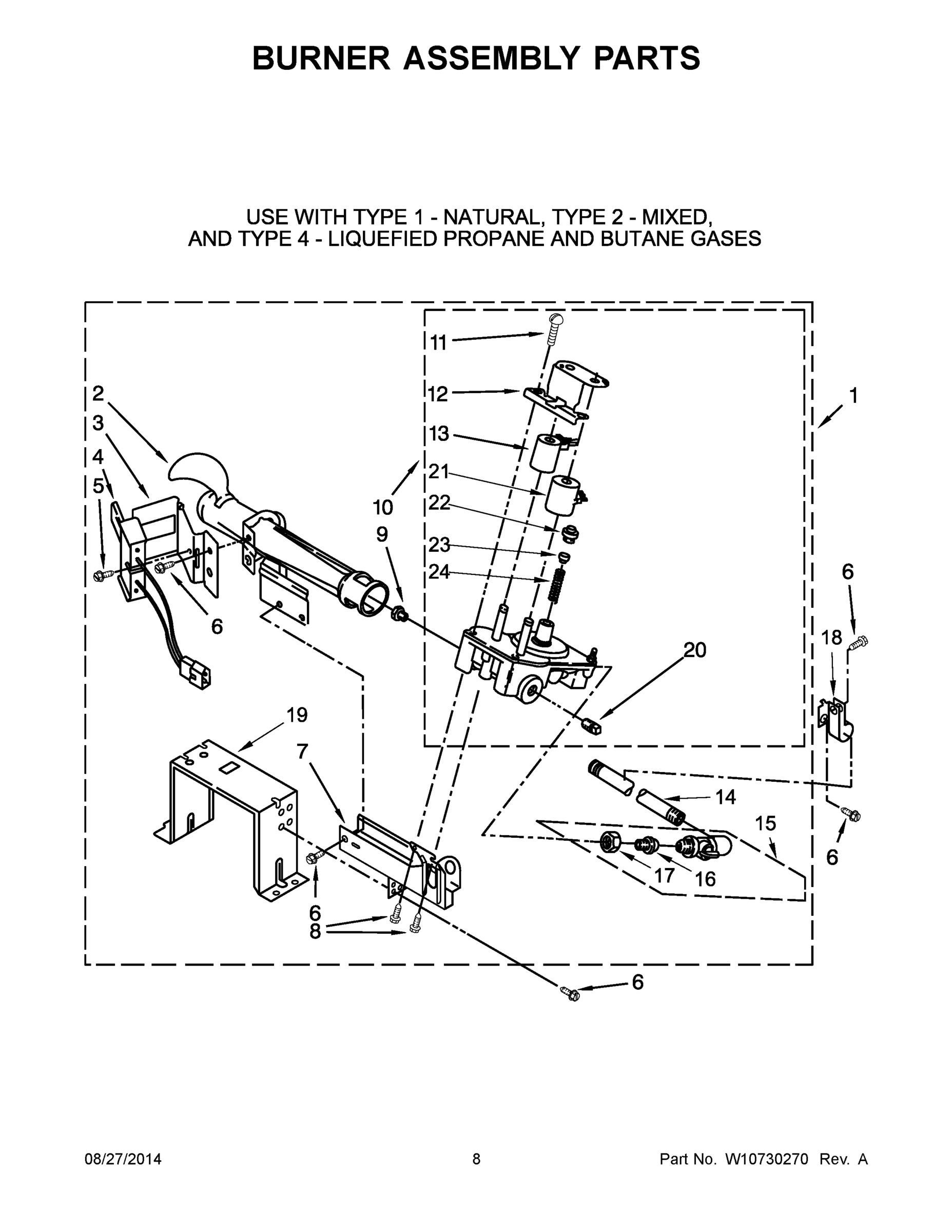 05 - BURNER ASSEMBLY PARTS