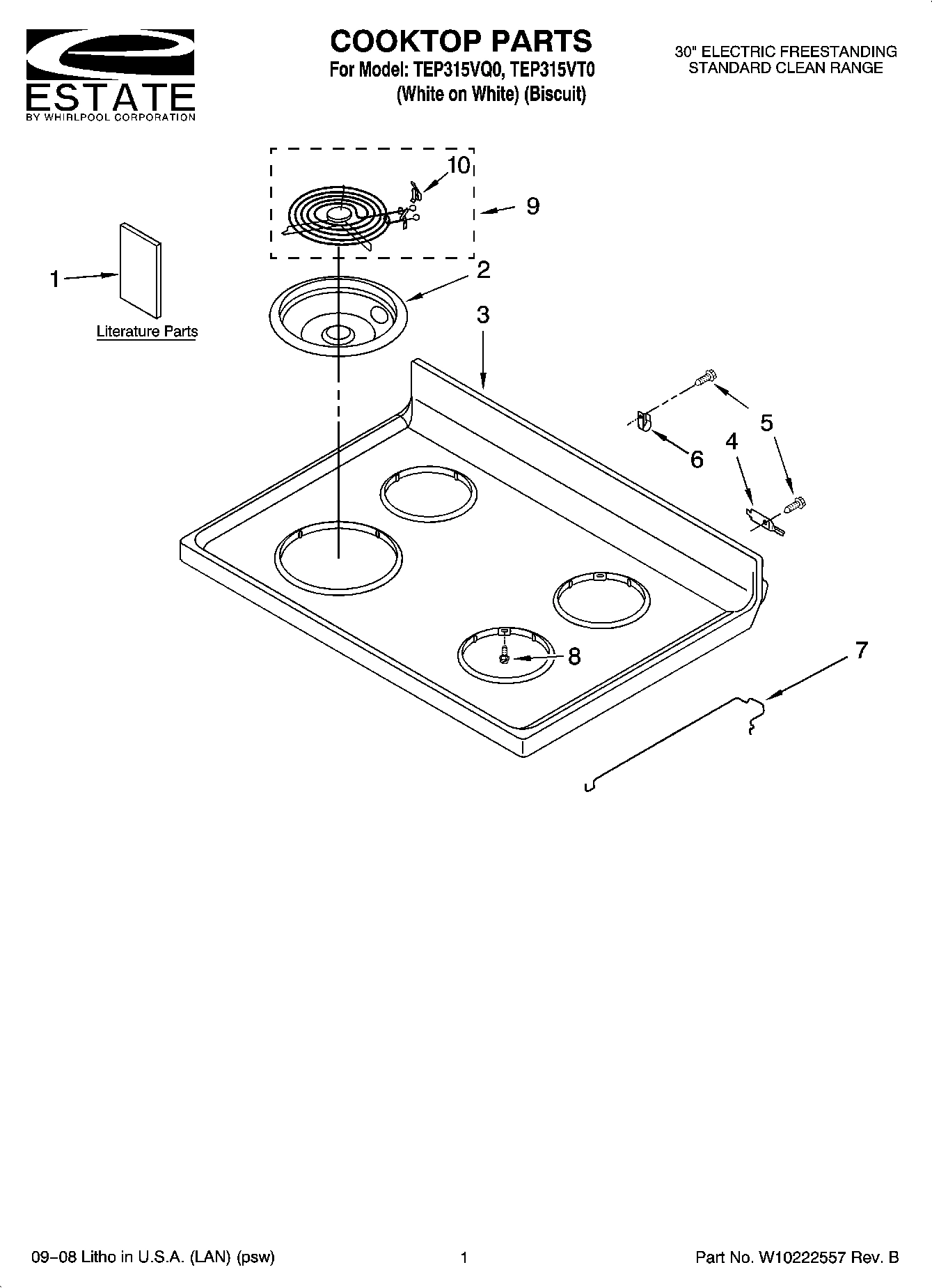 01 - COOKTOP PARTS