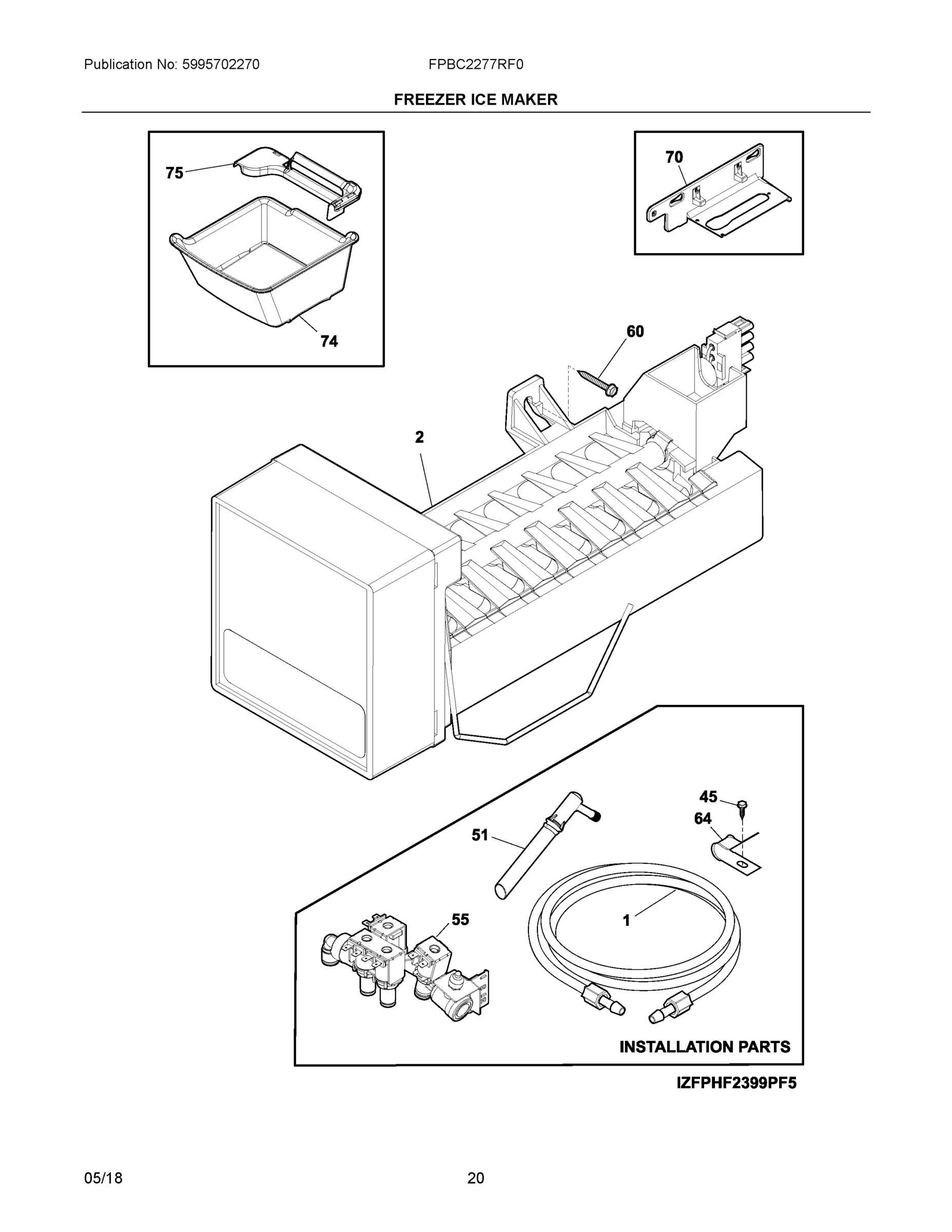 10 - FREEZER ICE MAKER