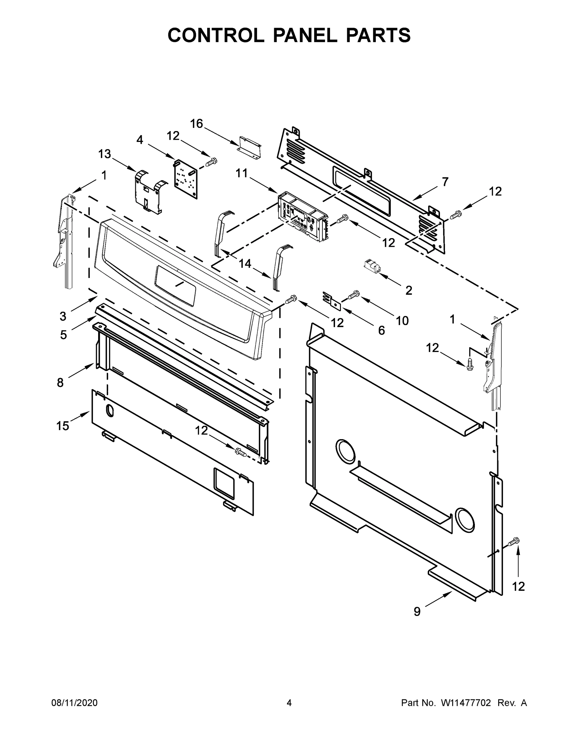 03 - CONTROL PANEL PARTS