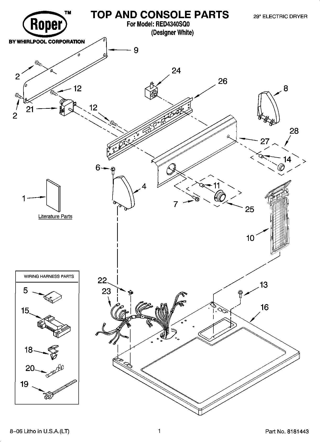 01 - TOP AND CONSOLE PARTS