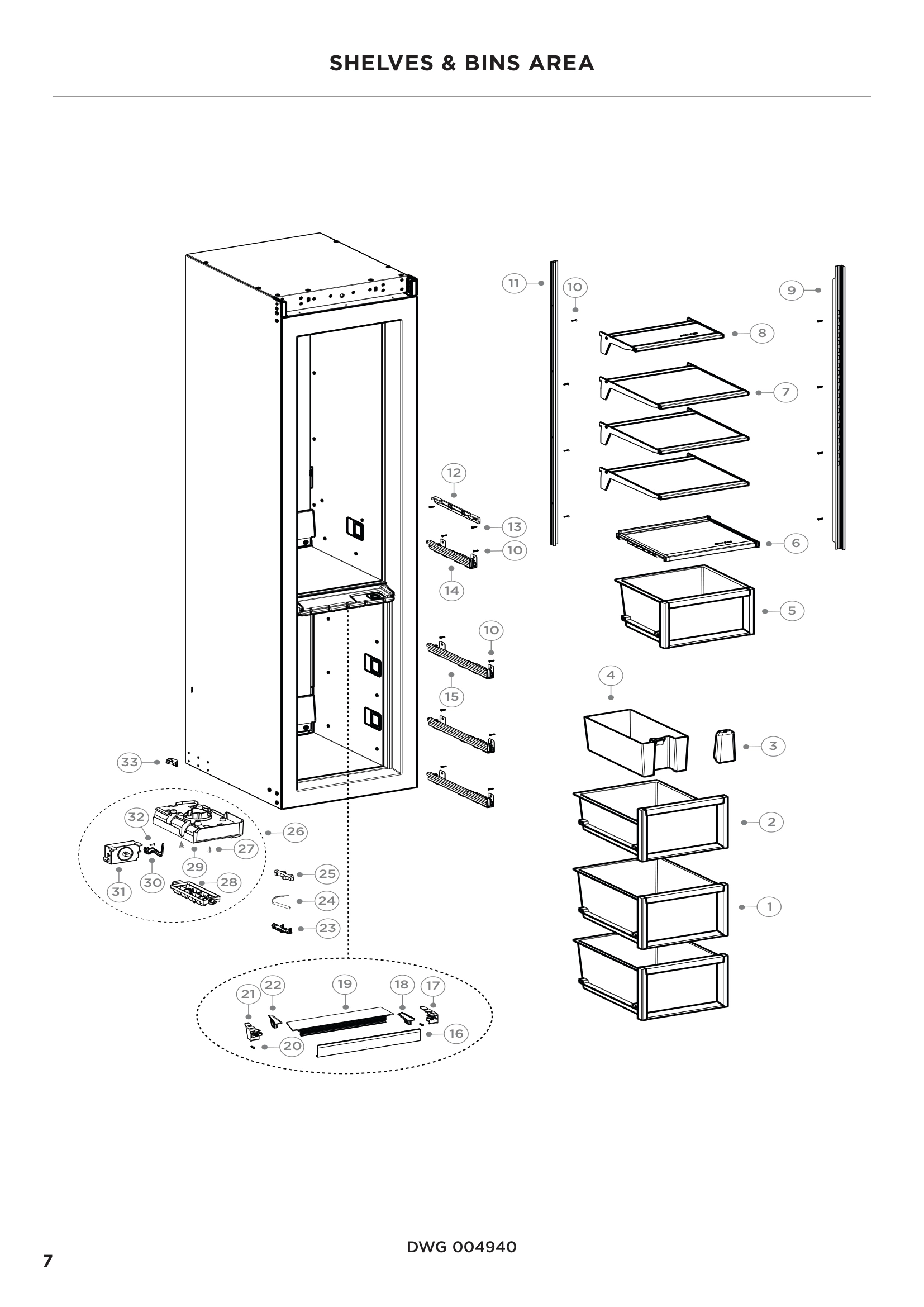 SHELVES & BINS AREA