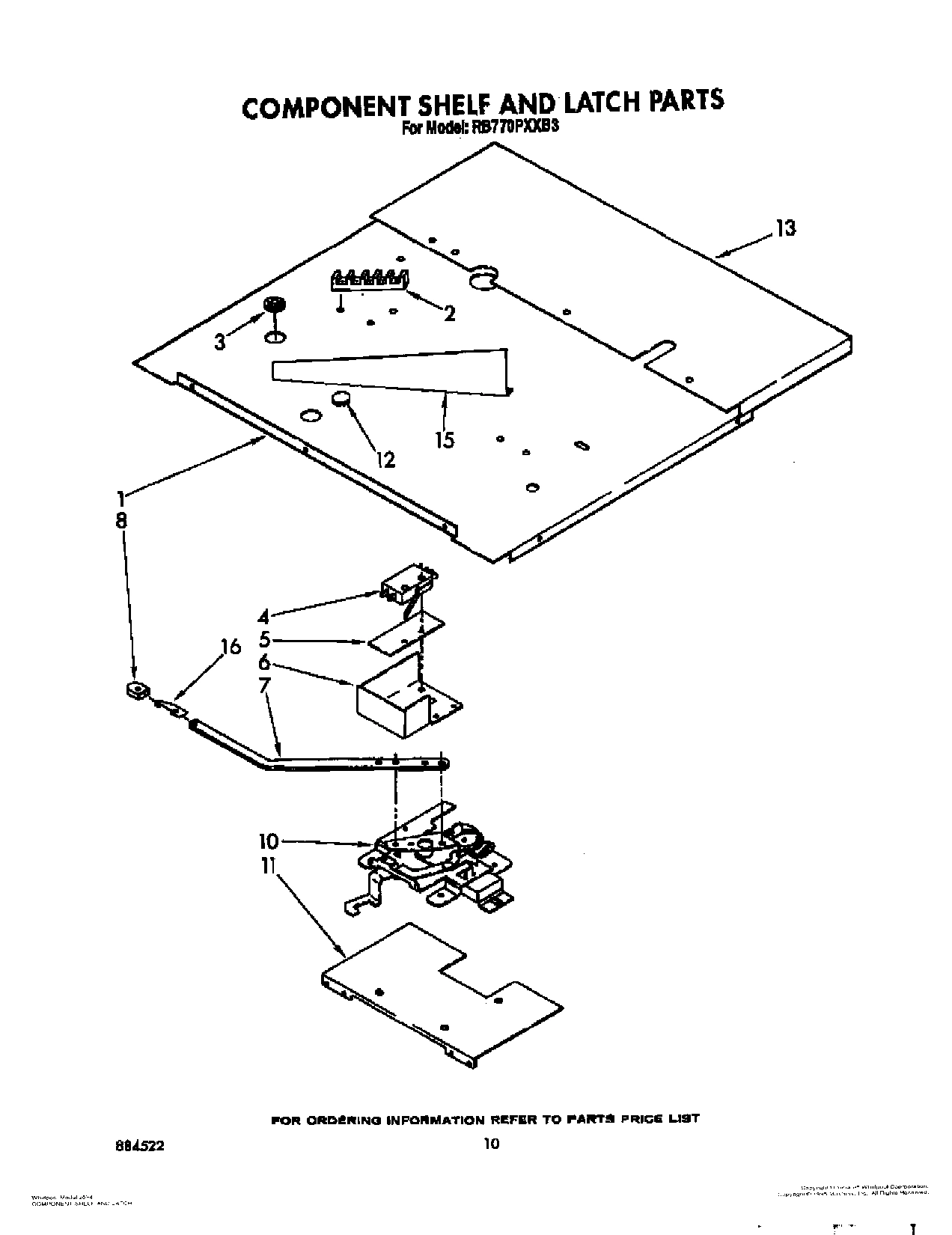 07 - COMPONENT SHELF AND LATCH
