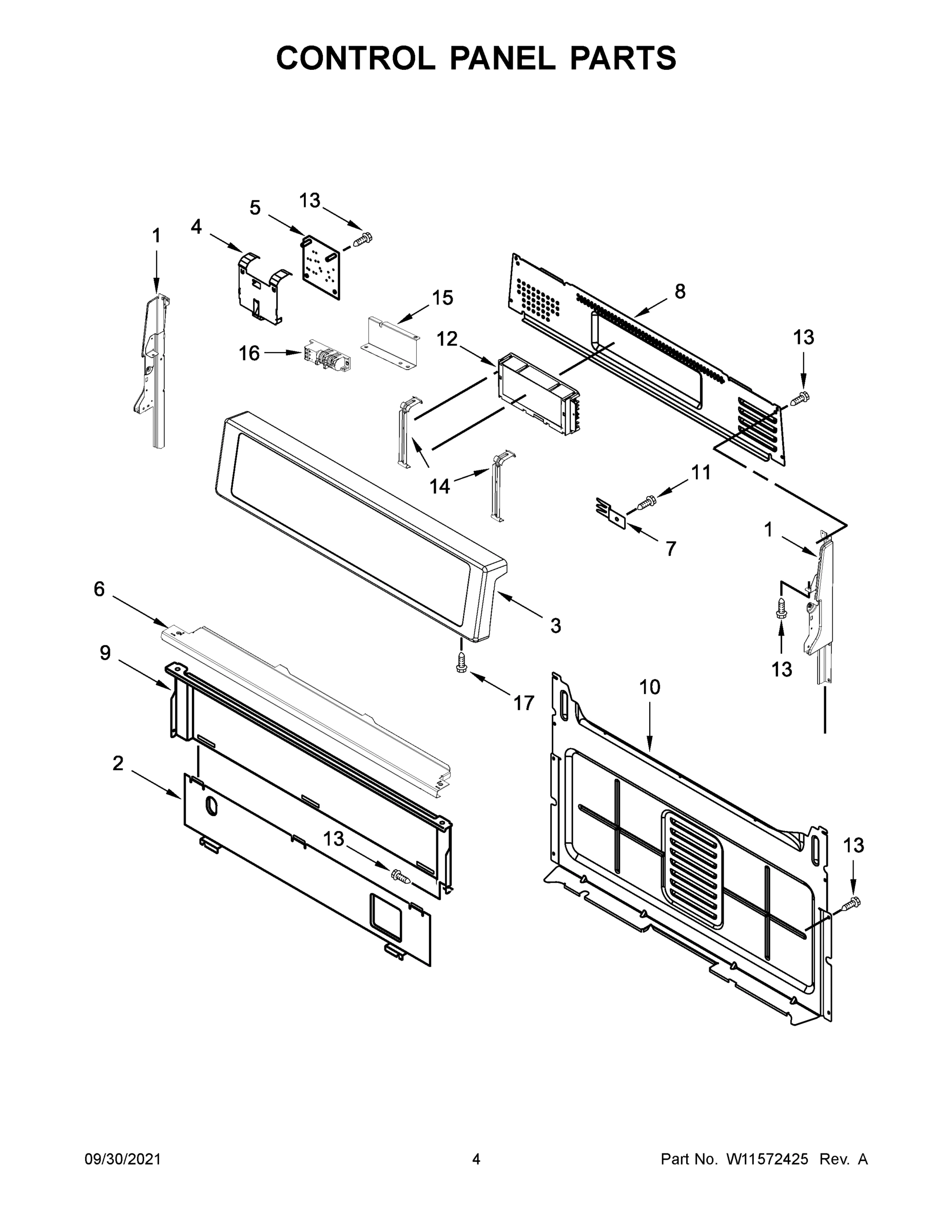 03 - CONTROL PANEL PARTS