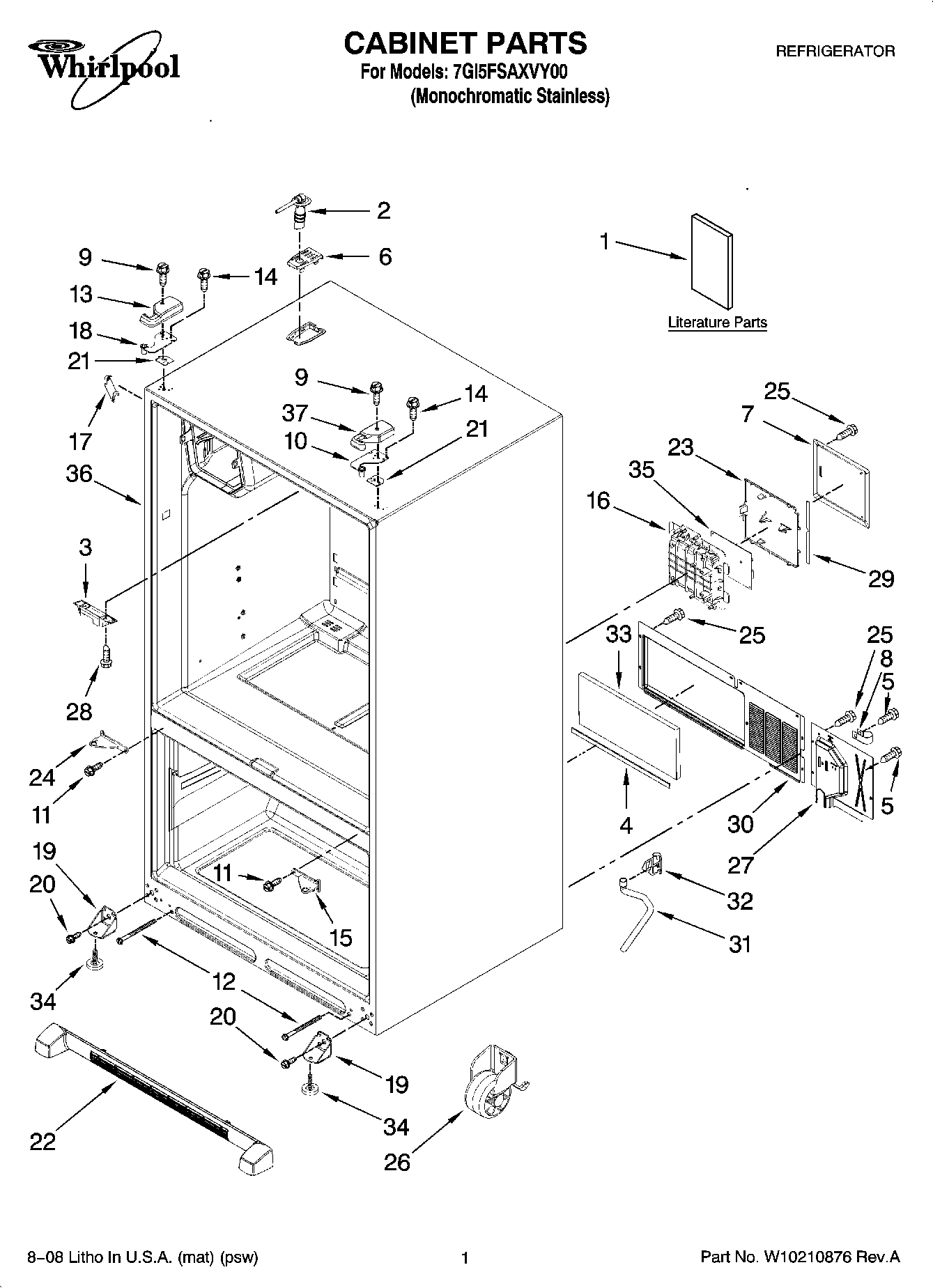 01 - CABINET PARTS