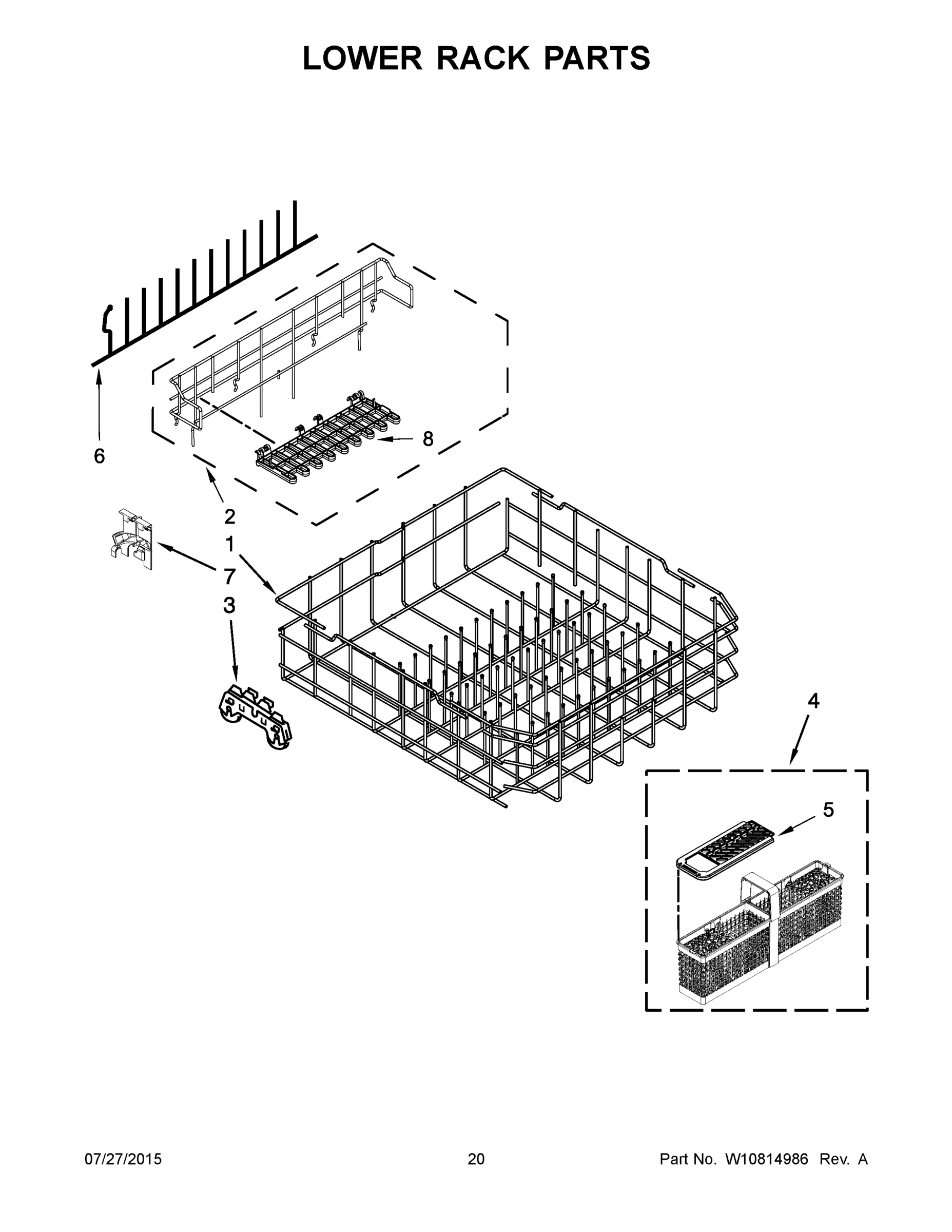 11 - LOWER RACK PARTS