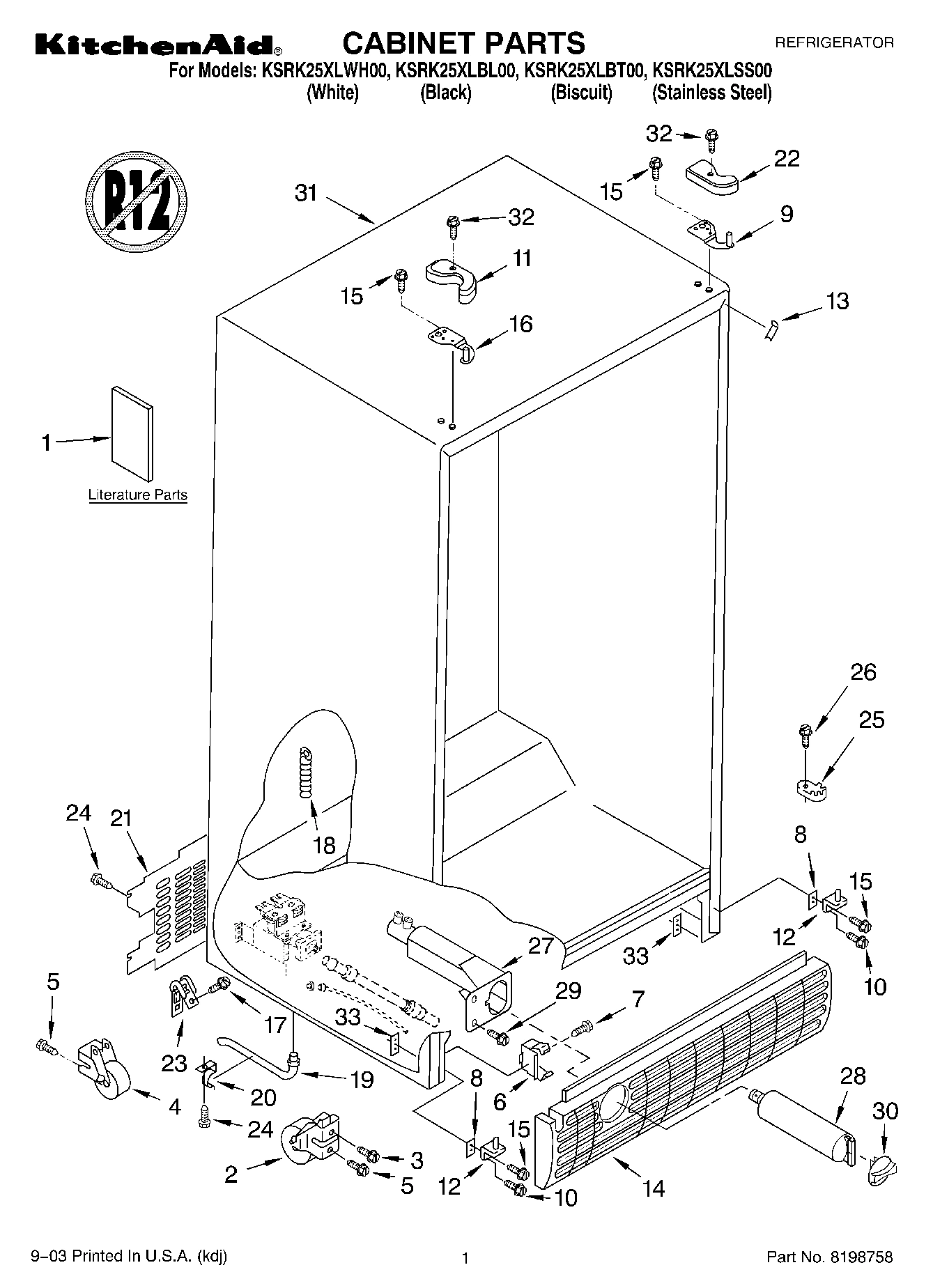 01 - CABINET PARTS