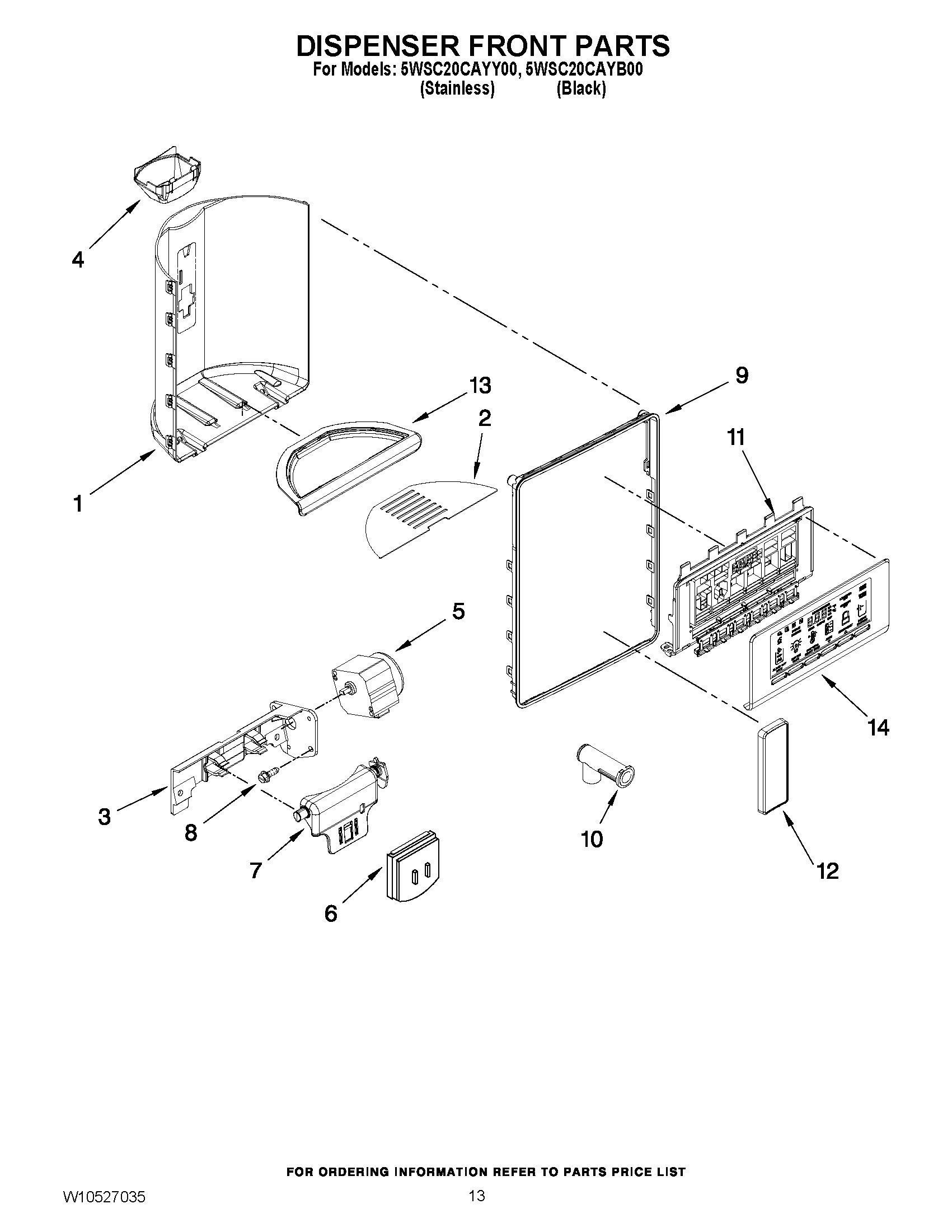 08 - DISPENSER FRONT PARTS