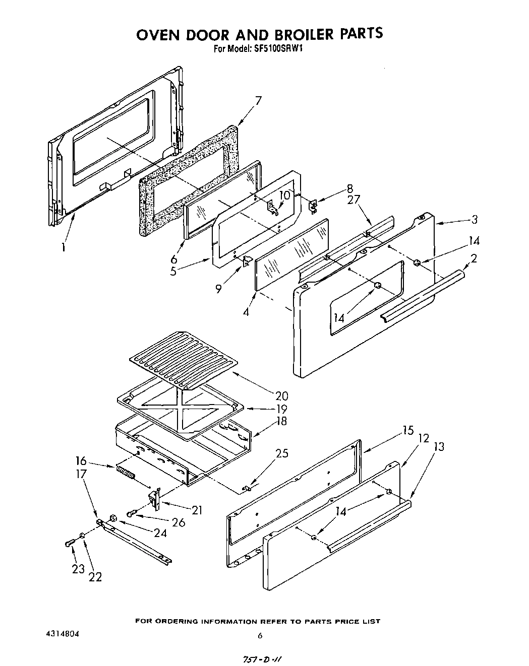 06 - OVEN DOOR AND BROILER