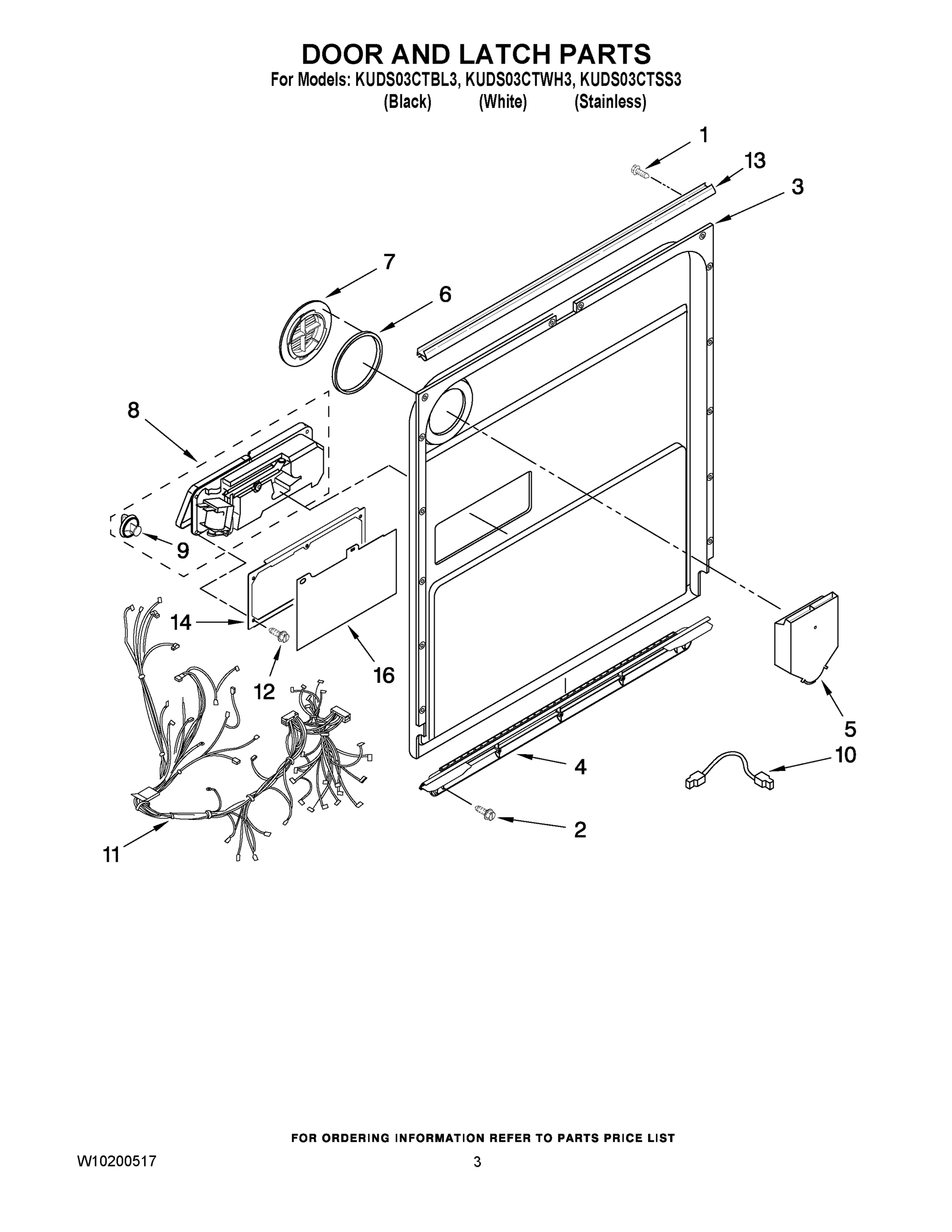 03 - DOOR AND LATCH PARTS