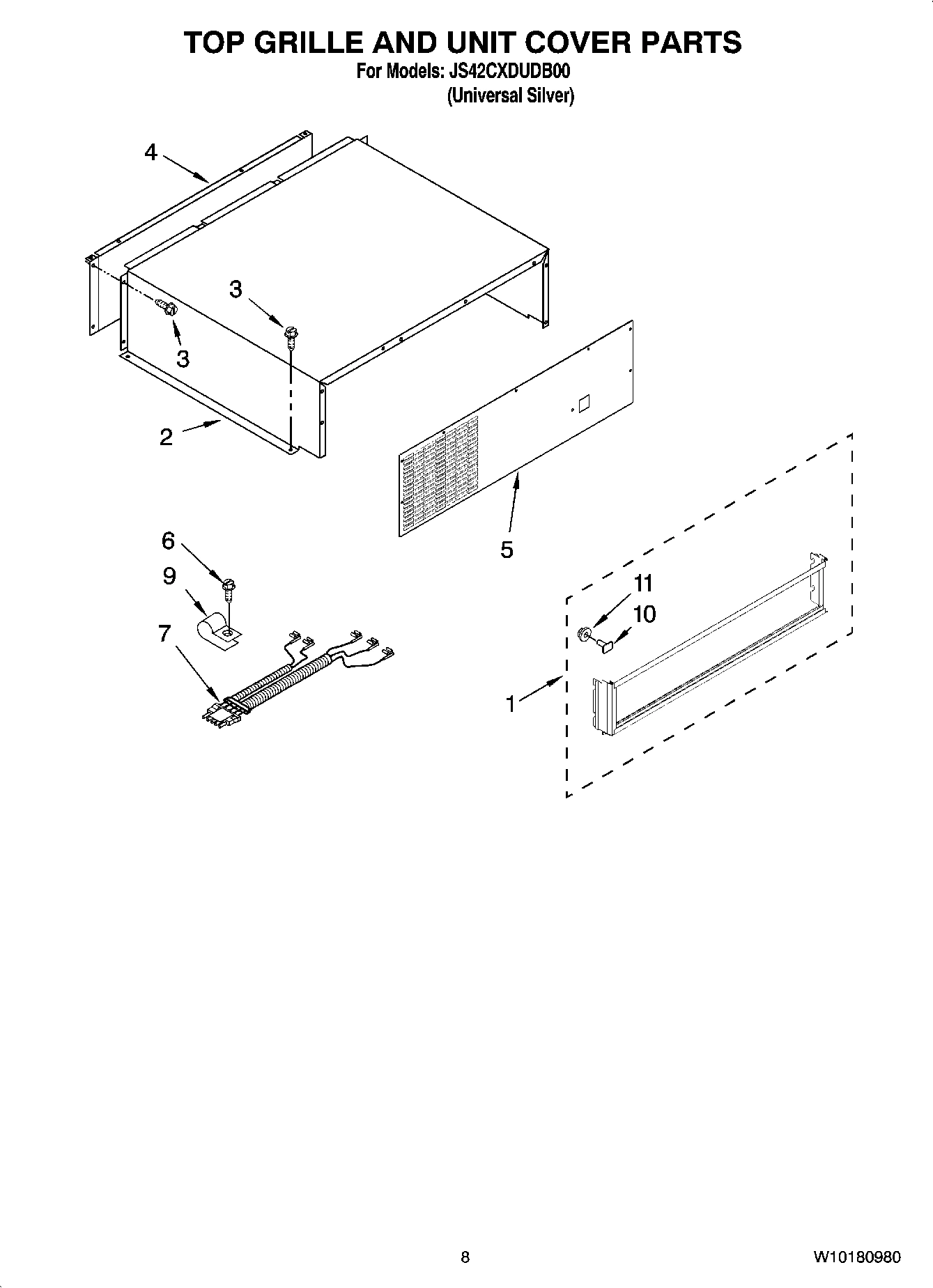 06 - TOP GRILLE AND UNIT COVER PARTS
