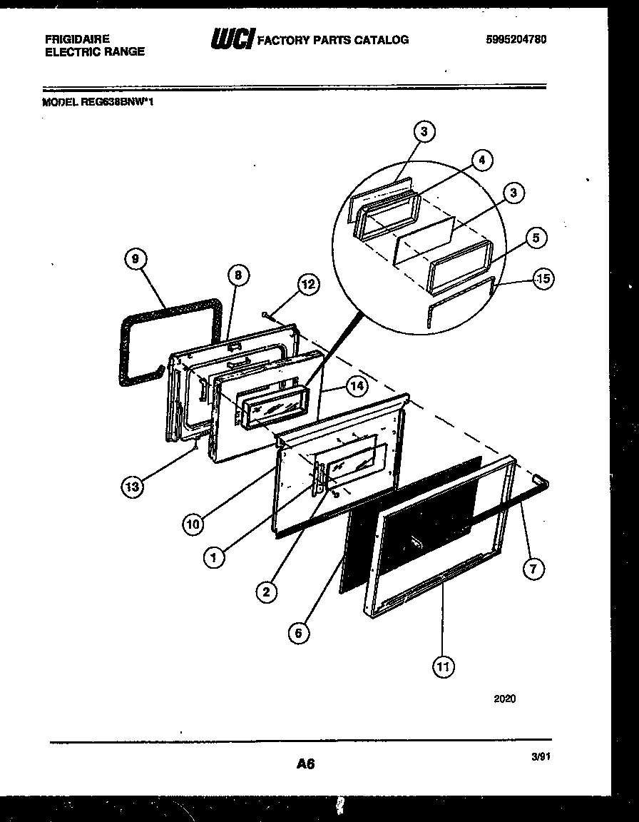06 - LOWER OVEN DOOR PARTS