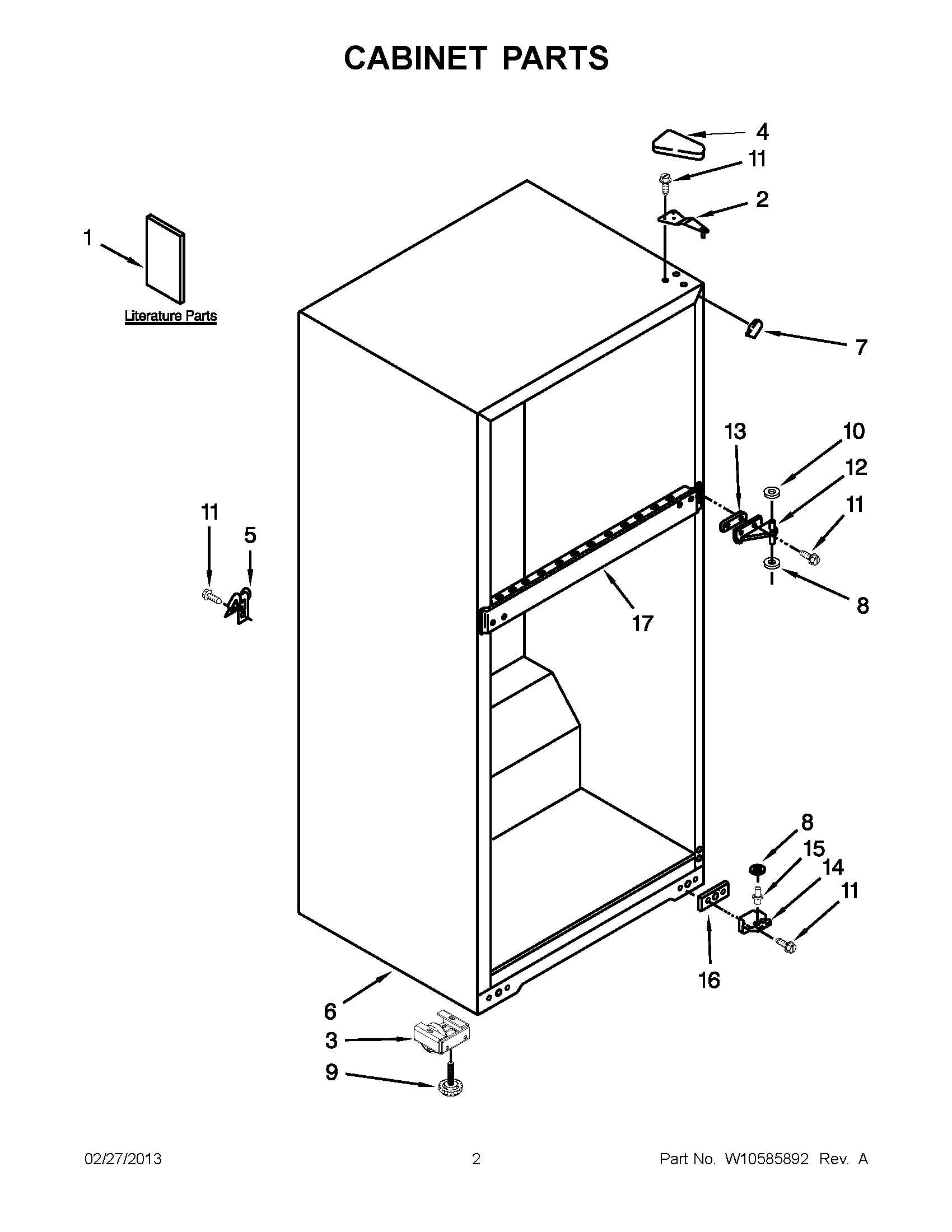 01 - CABINET PARTS