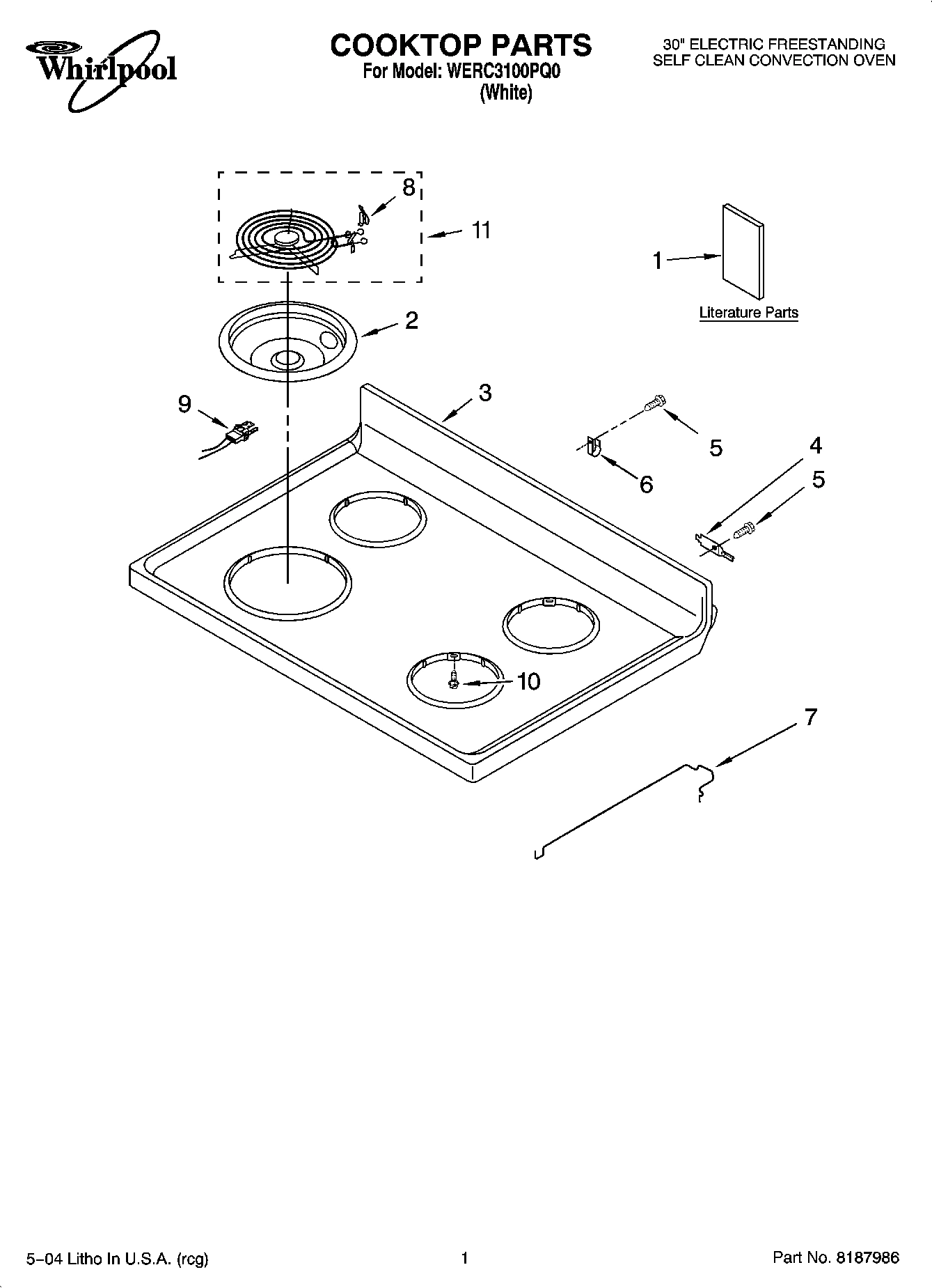 01 - COOKTOP PARTS