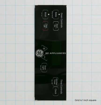 WB27K10255 GE Range Overlay T09