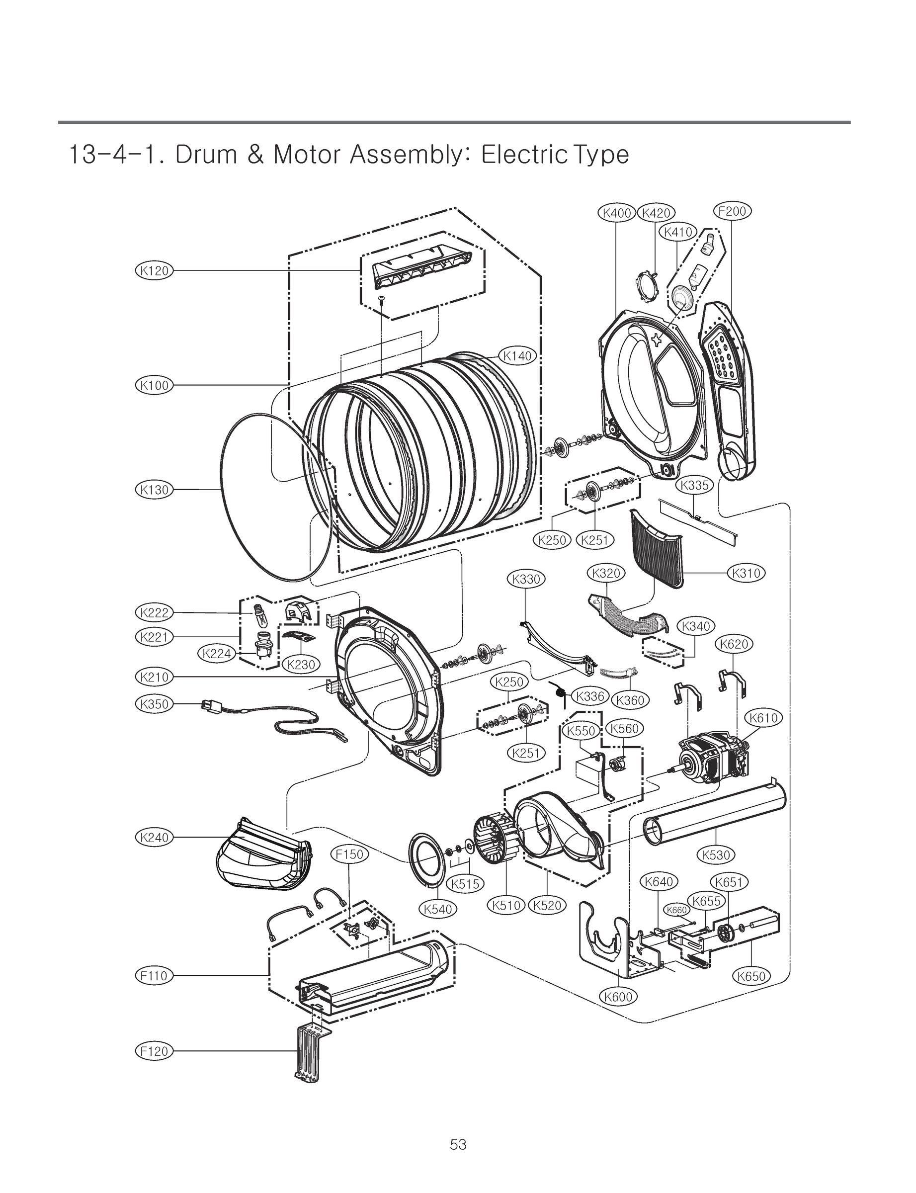 DRUM & MOTOR ASSEMBLY