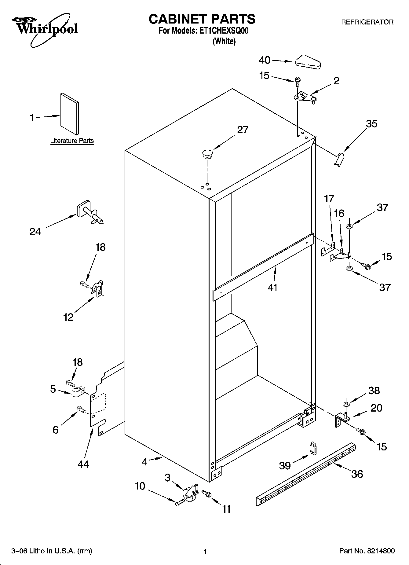 01 - CABINET PARTS