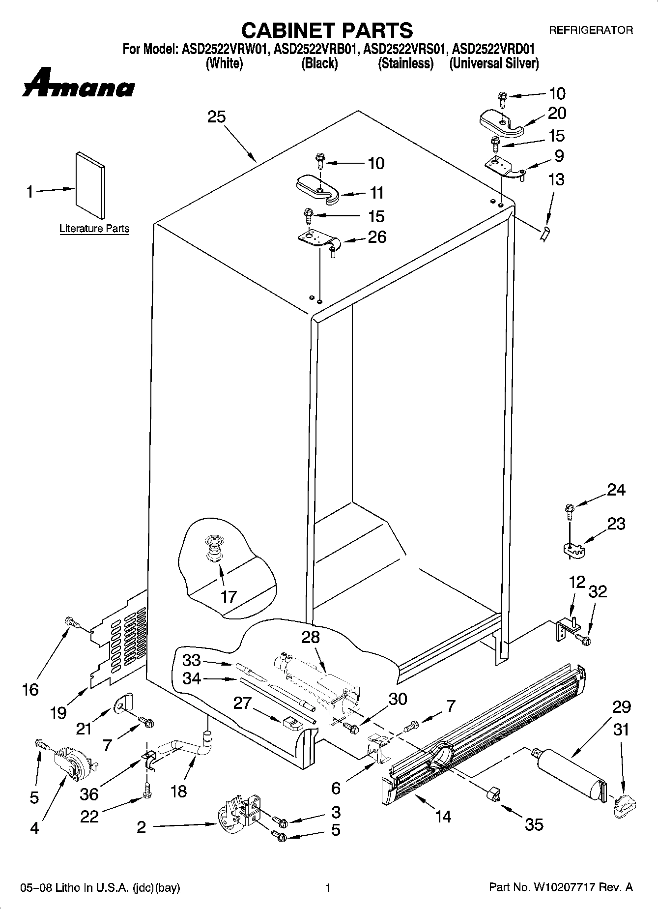 01 - CABINET PARTS