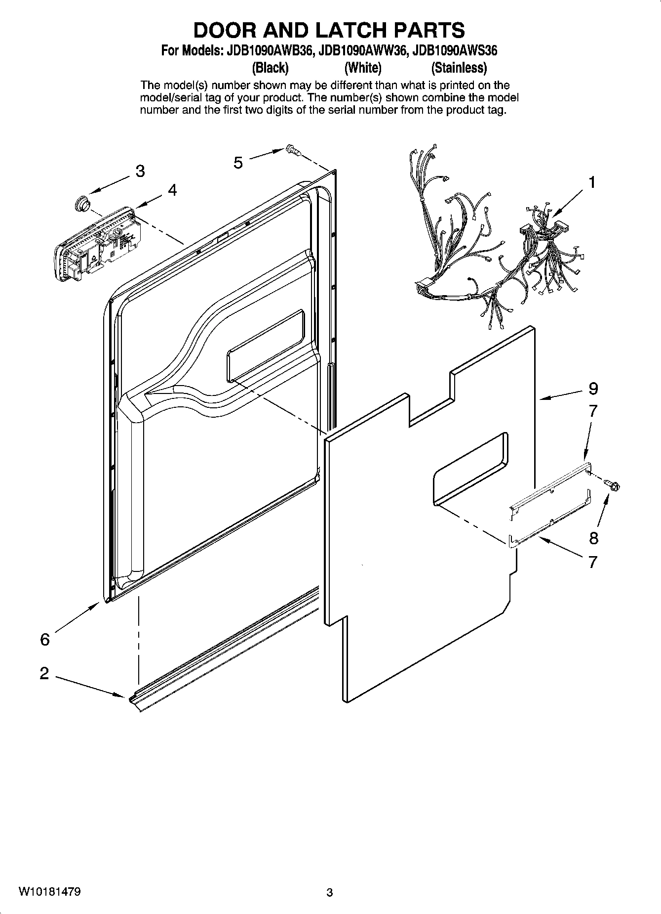 03 - DOOR AND LATCH PARTS