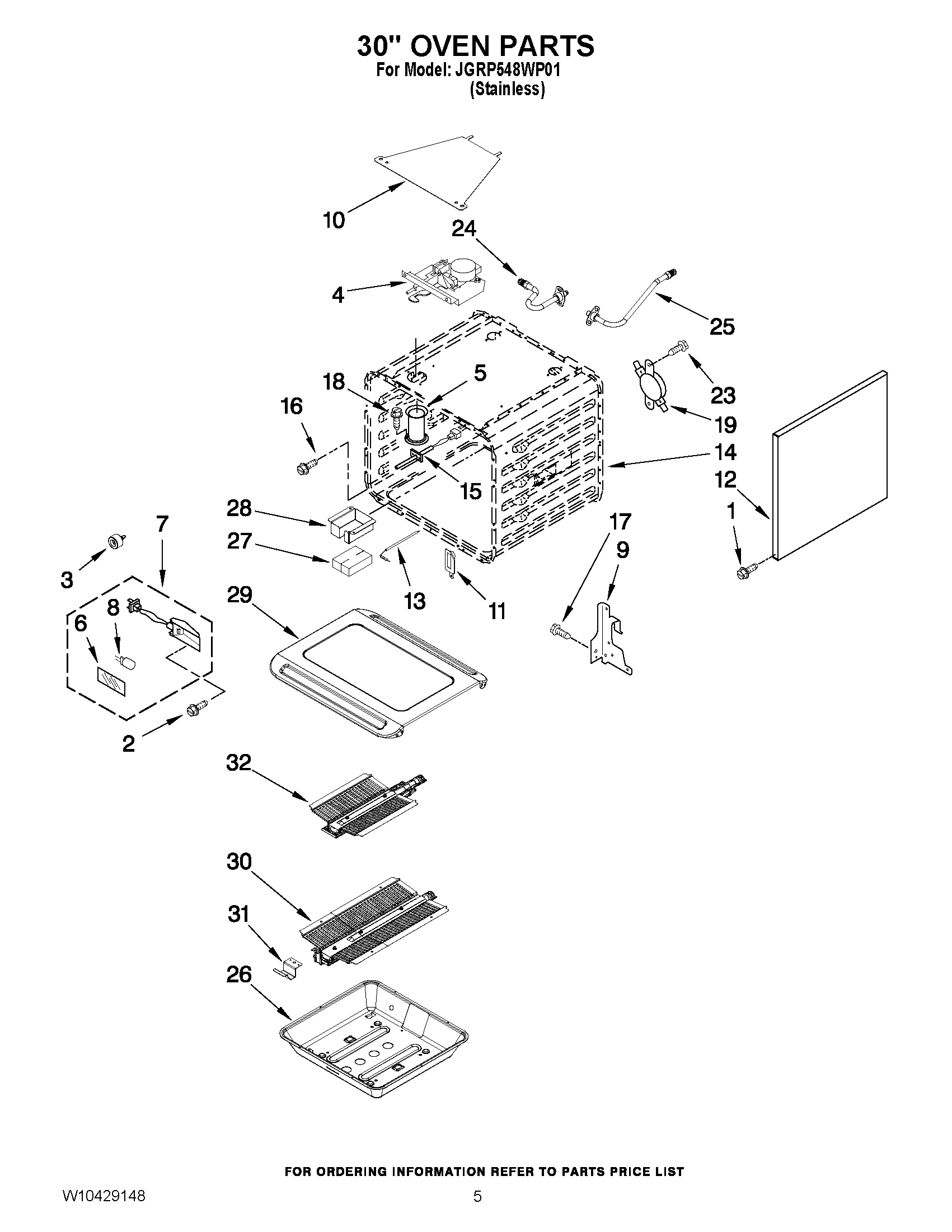 03 - 30`` OVEN PARTS