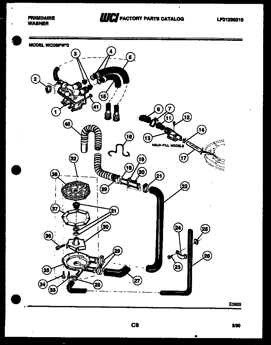 05 - PUMP, WATER VALVE AND WATER INLET