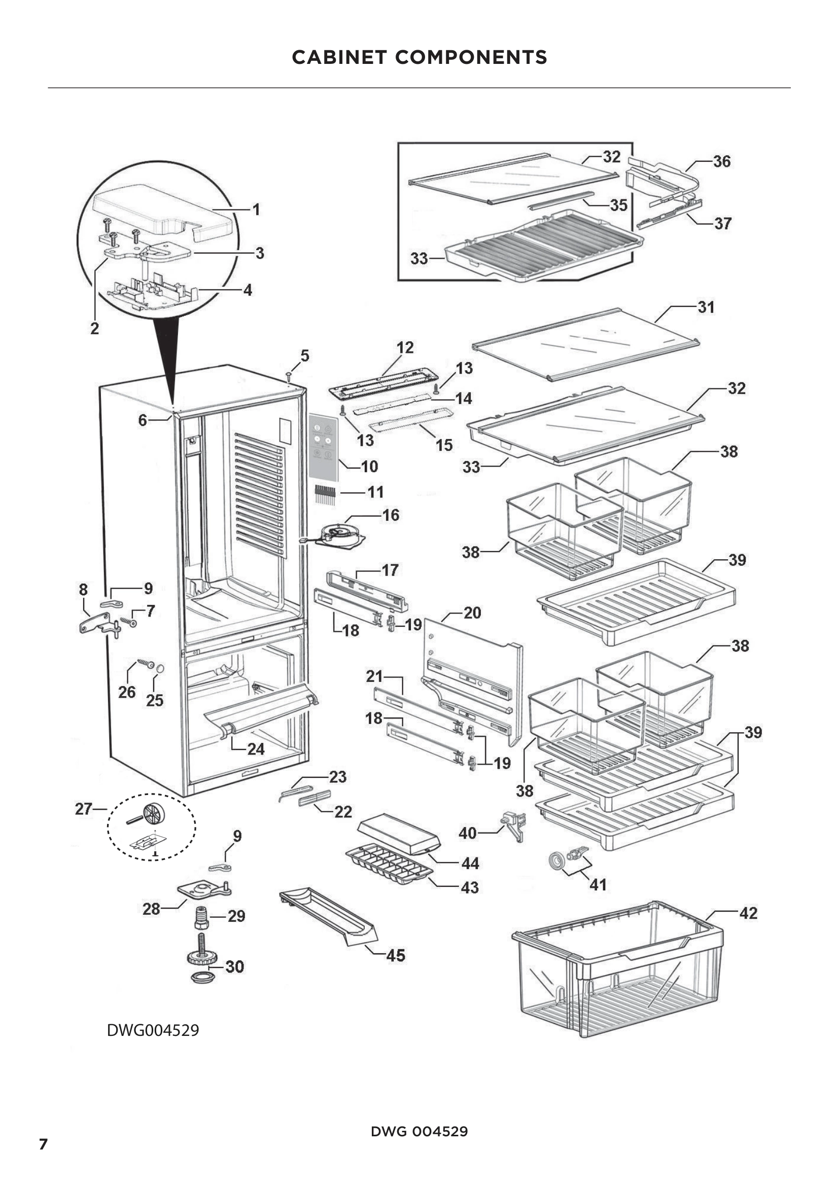 CABINET COMPONENTS