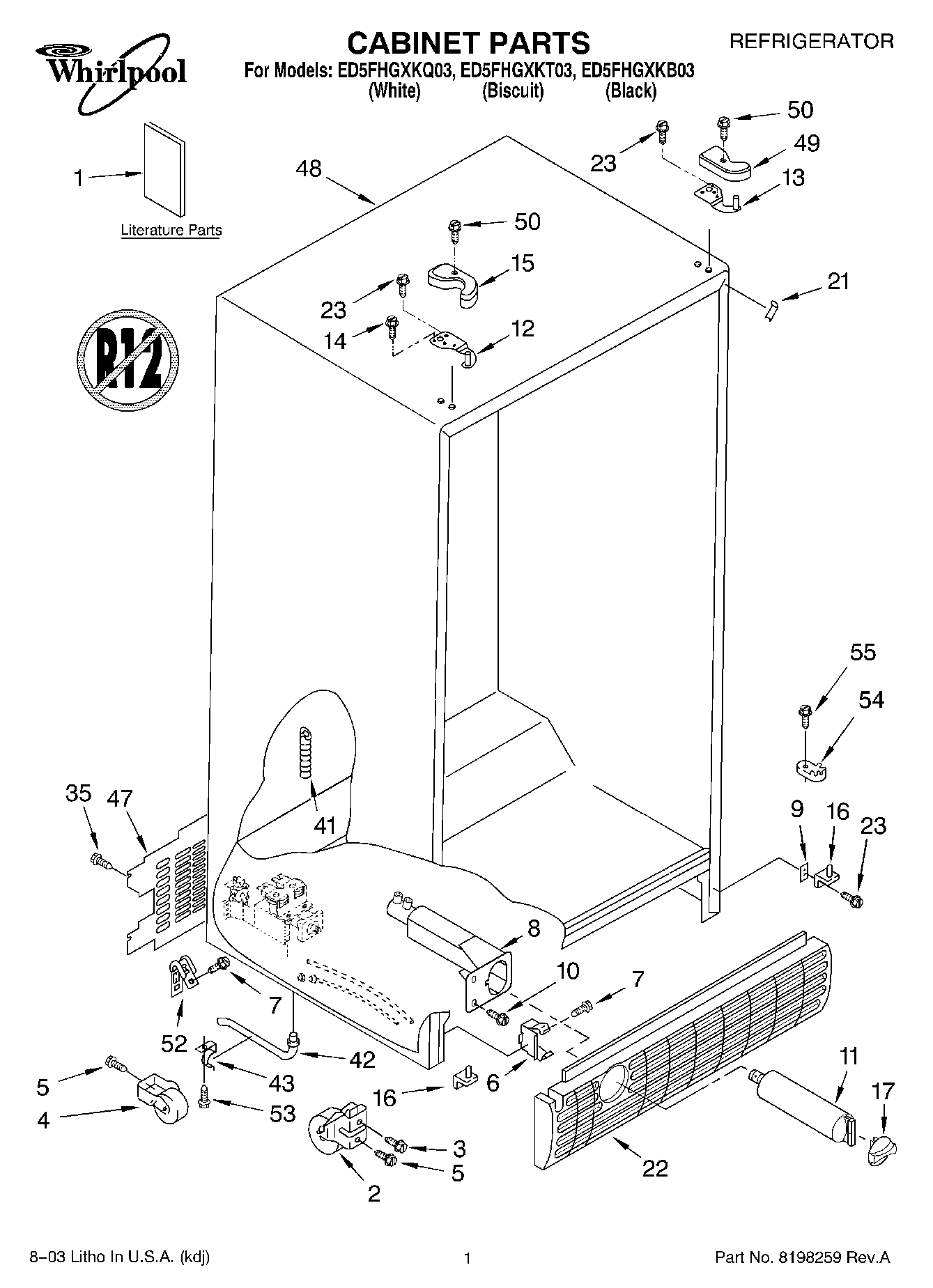 01 - CABINET PARTS