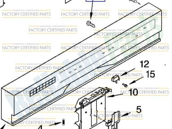 W10757829 Whirlpool Dishwasher Electronic Con