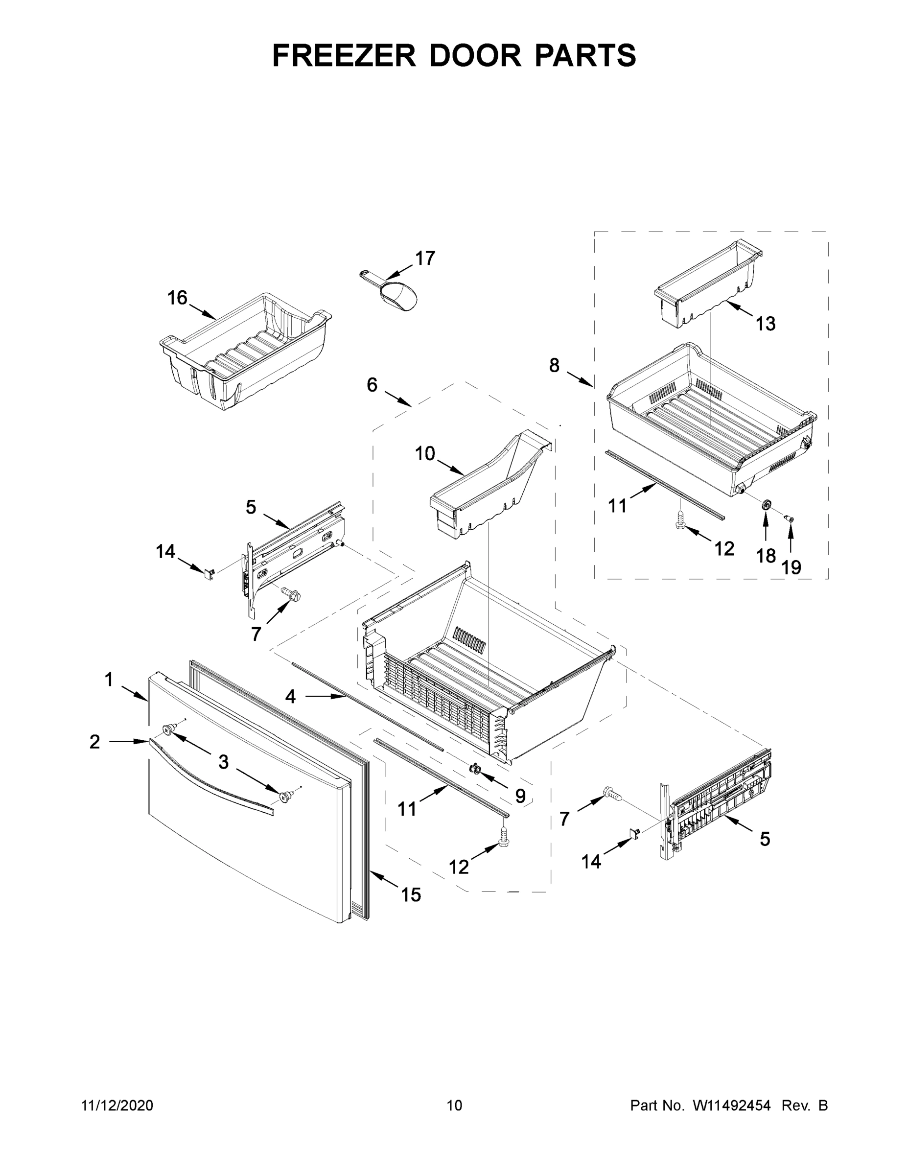 06 - FREEZER DOOR PARTS