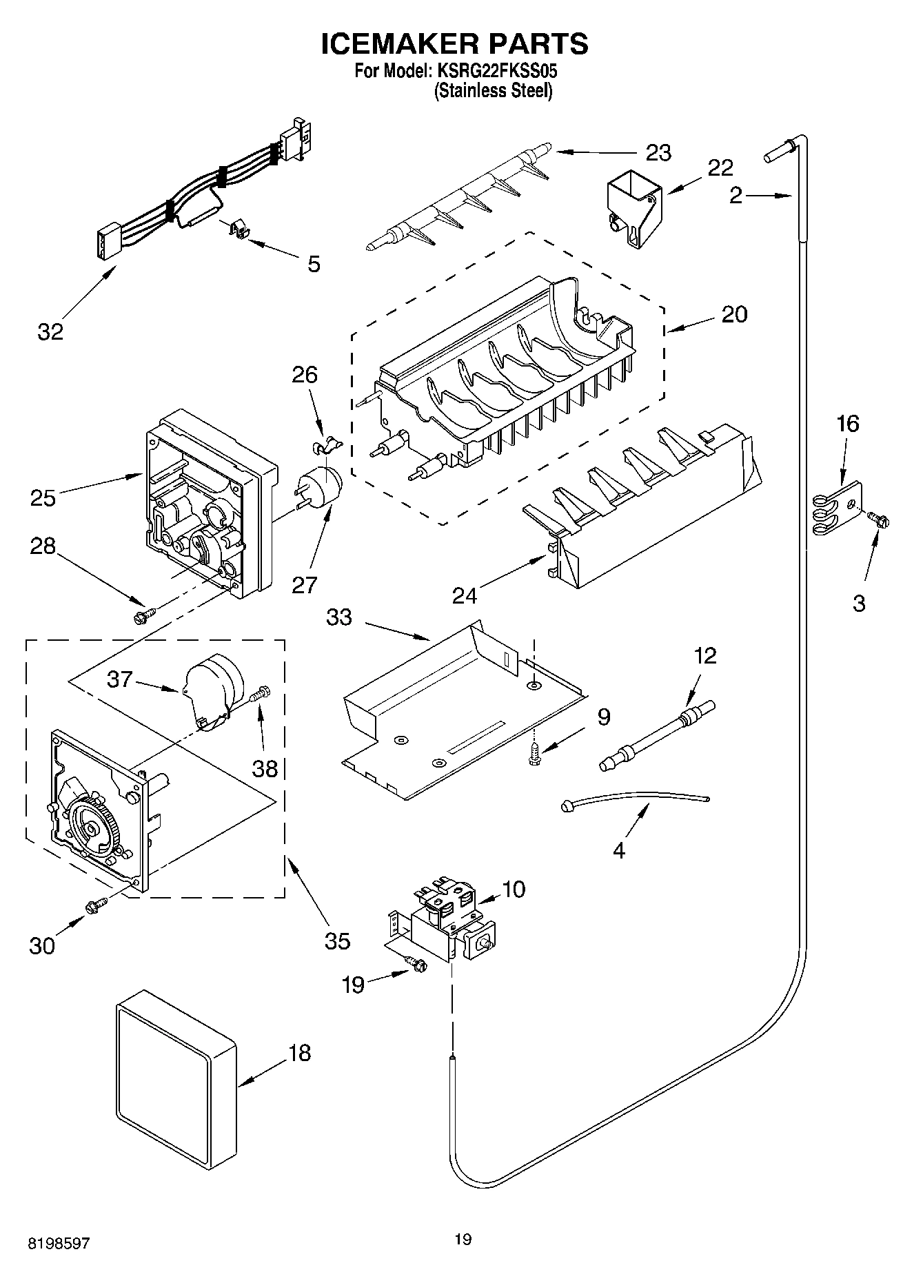11 - ICEMAKER PARTS