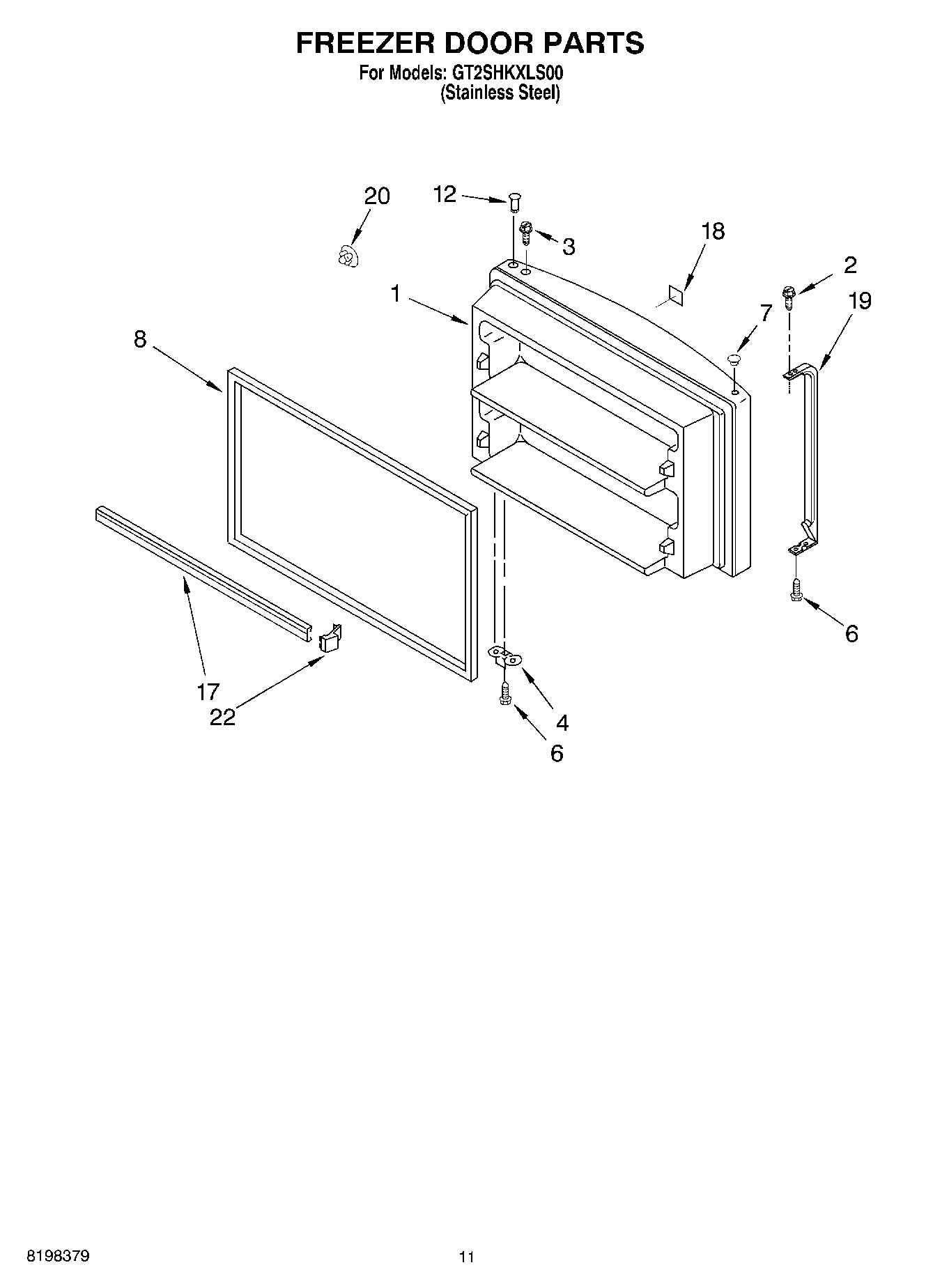 06 - FREEZER DOOR, OPTIONAL