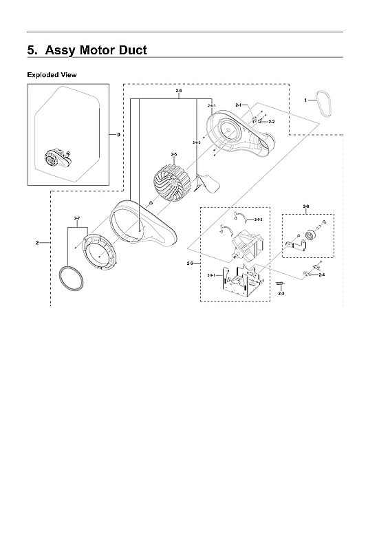 MOTOR DUCT ASSY