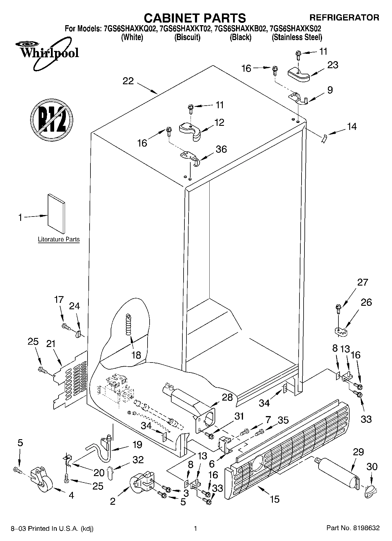01 - CABINET PARTS