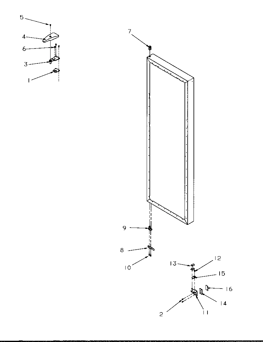 13 - REF DOOR HINGE AND TRIM PARTS
