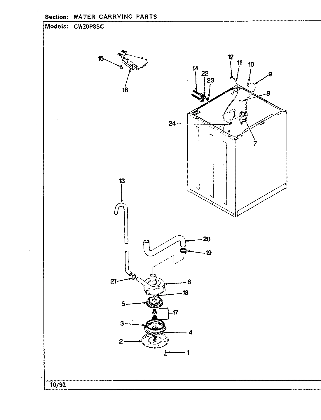 12 - WATER CARRYING (CW20P8xSC)(REV. A-E)