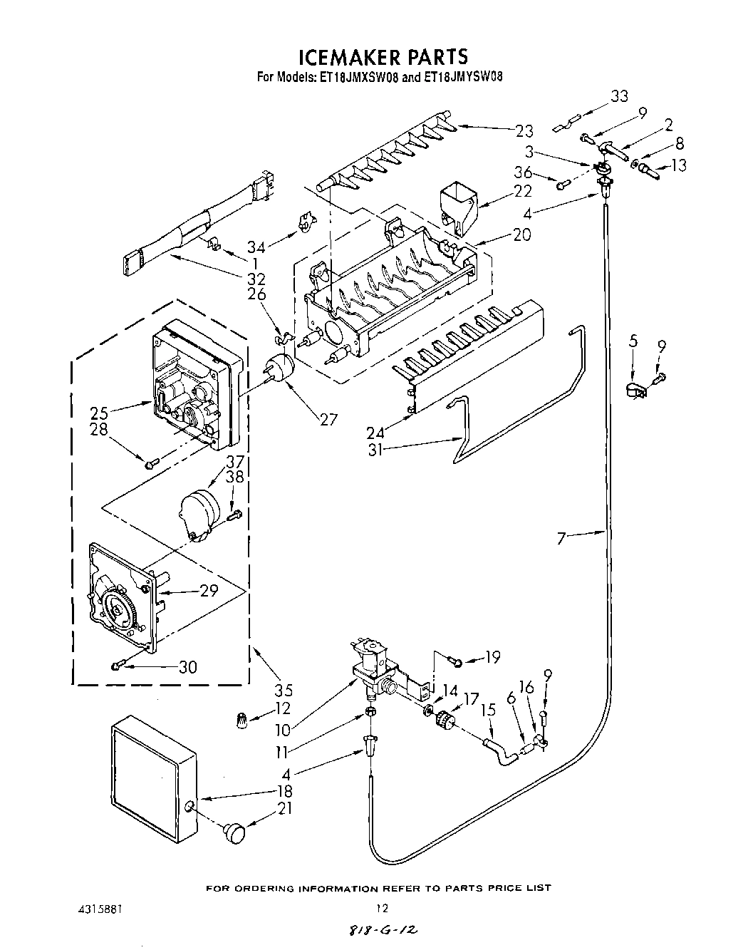 09 - ICEMAKER, LIT/OPTIONAL