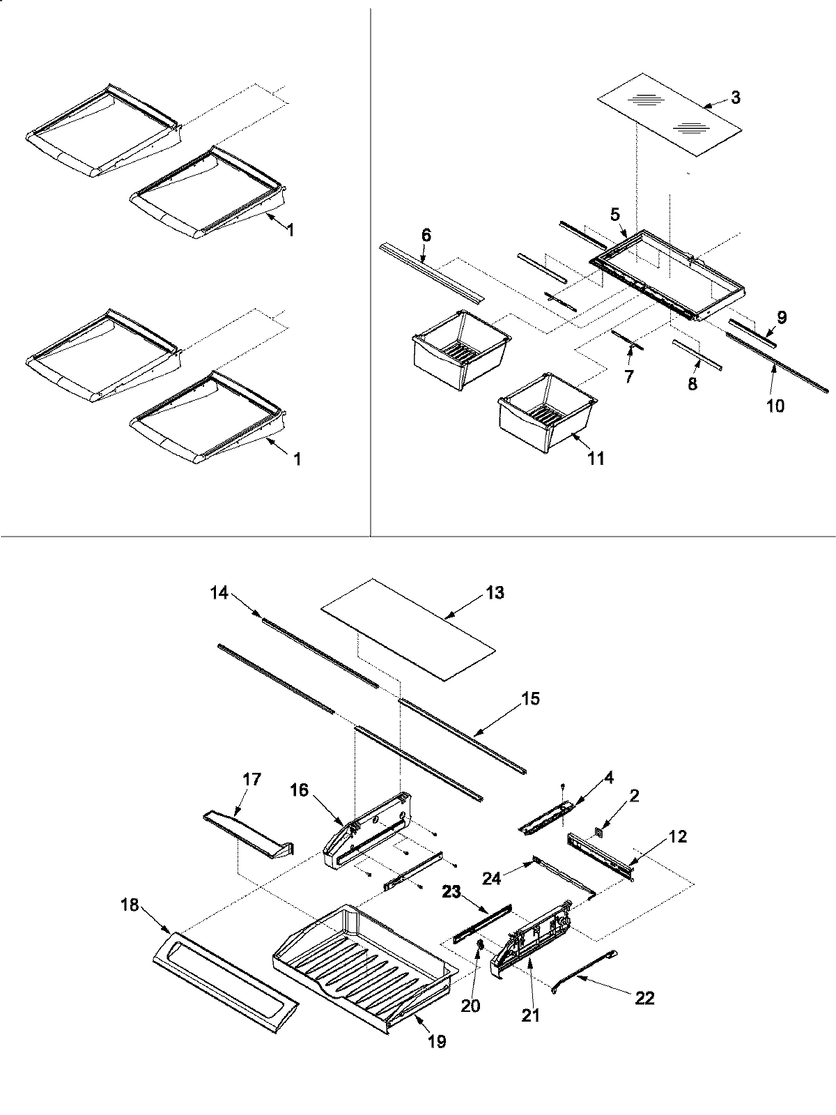 10 - REFRIGERATOR SHELVING