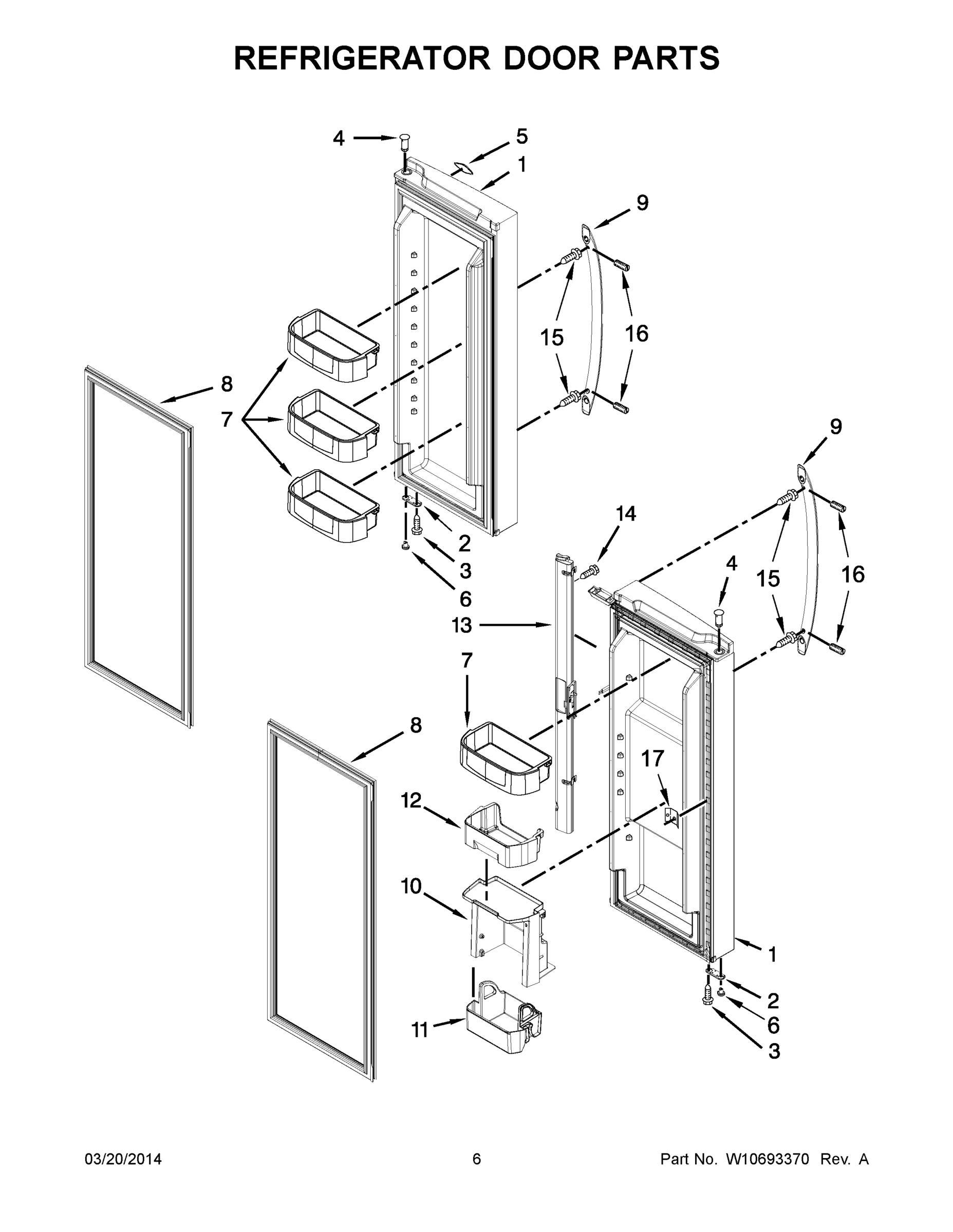 04 - REFRIGERATOR DOOR PARTS