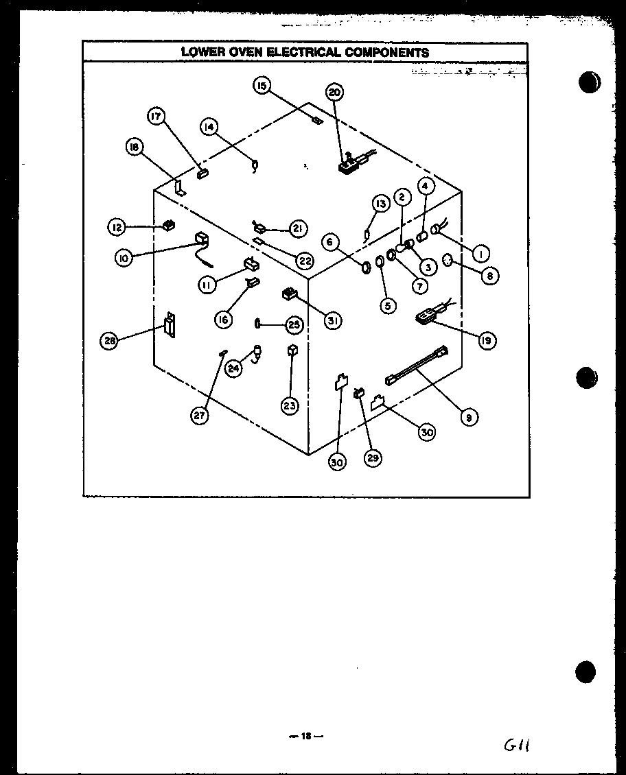 03 - LOWER OVEN ELECTRICAL COMPONENTS