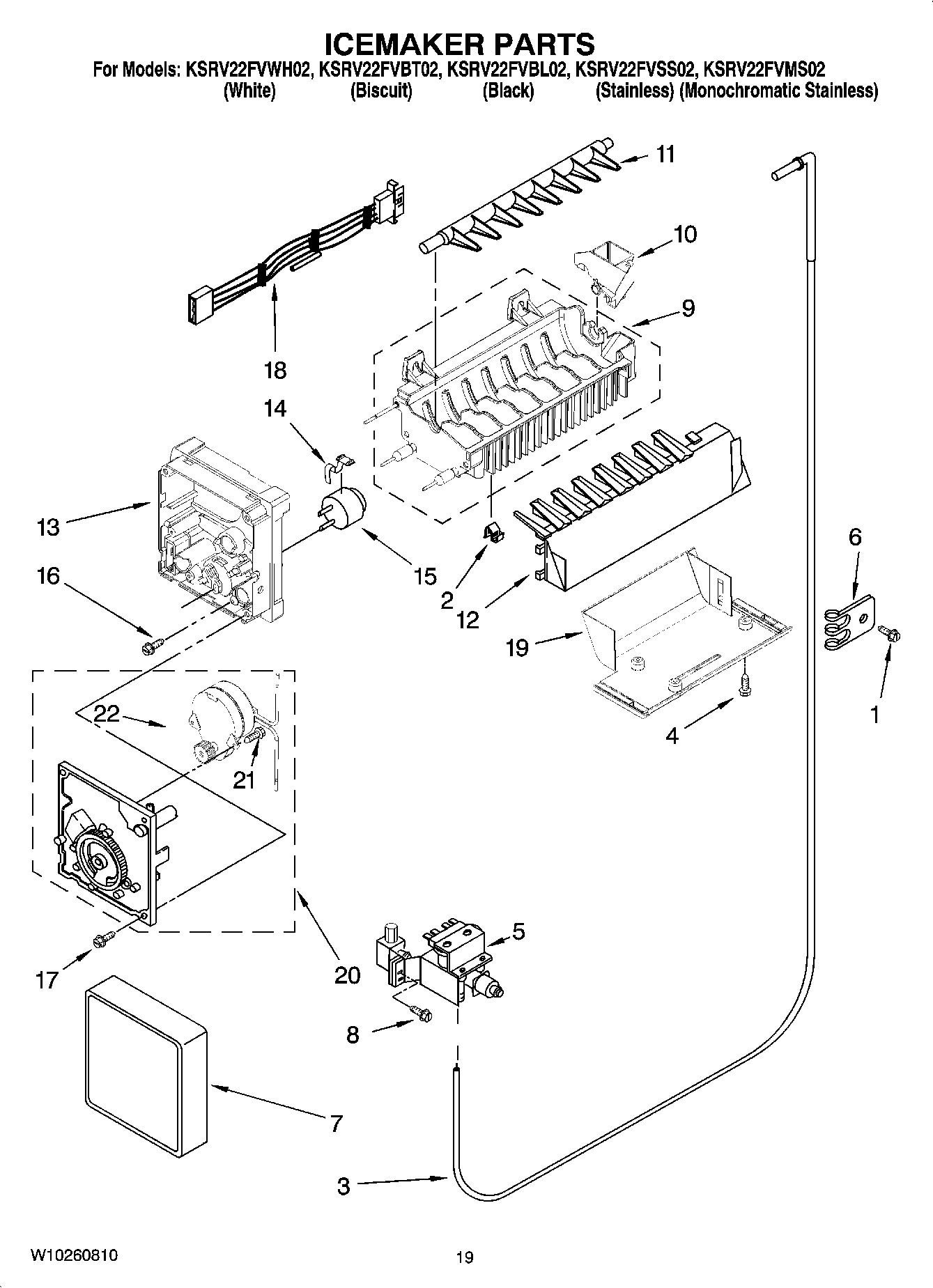 12 - ICEMAKER PARTS