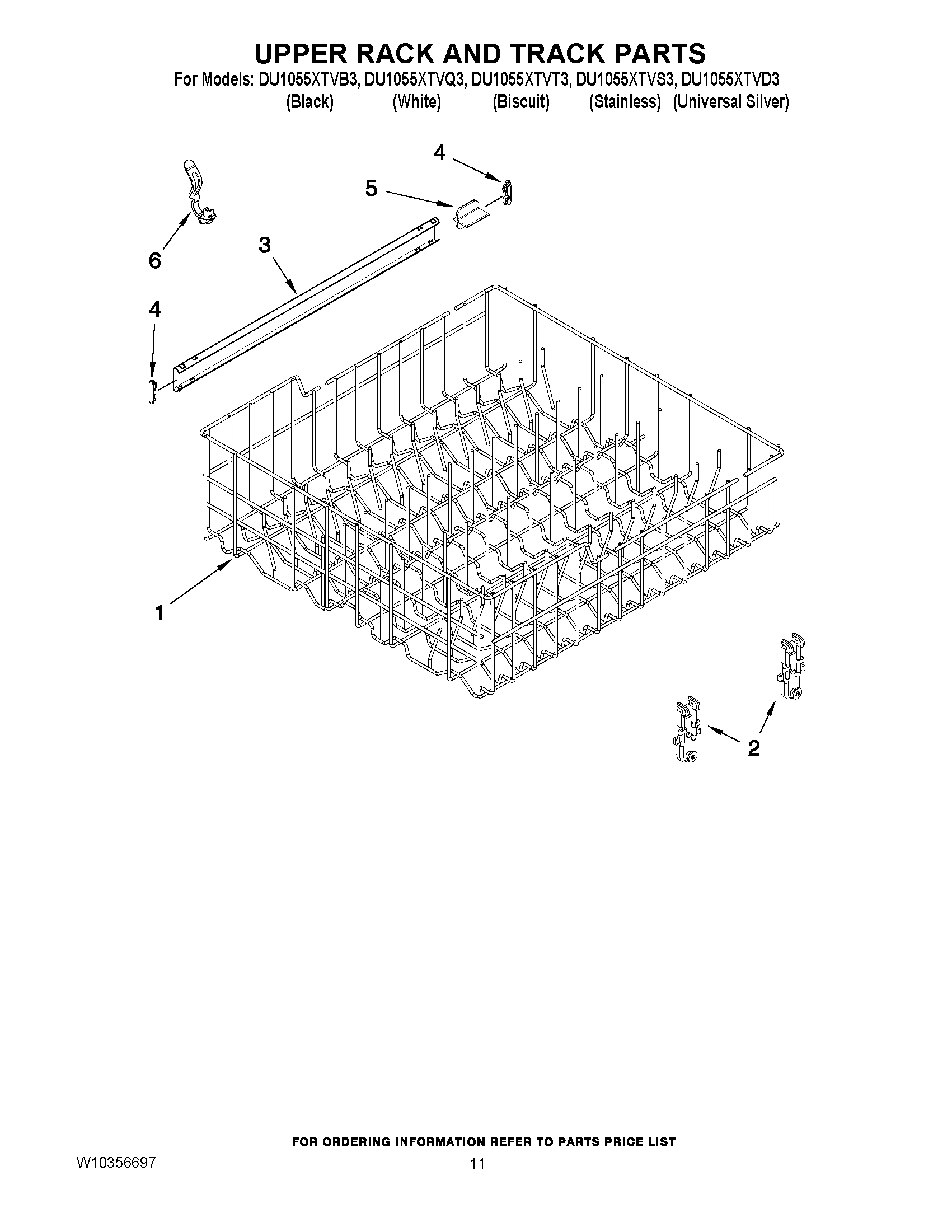 09 - UPPER RACK AND TRACK PARTS
