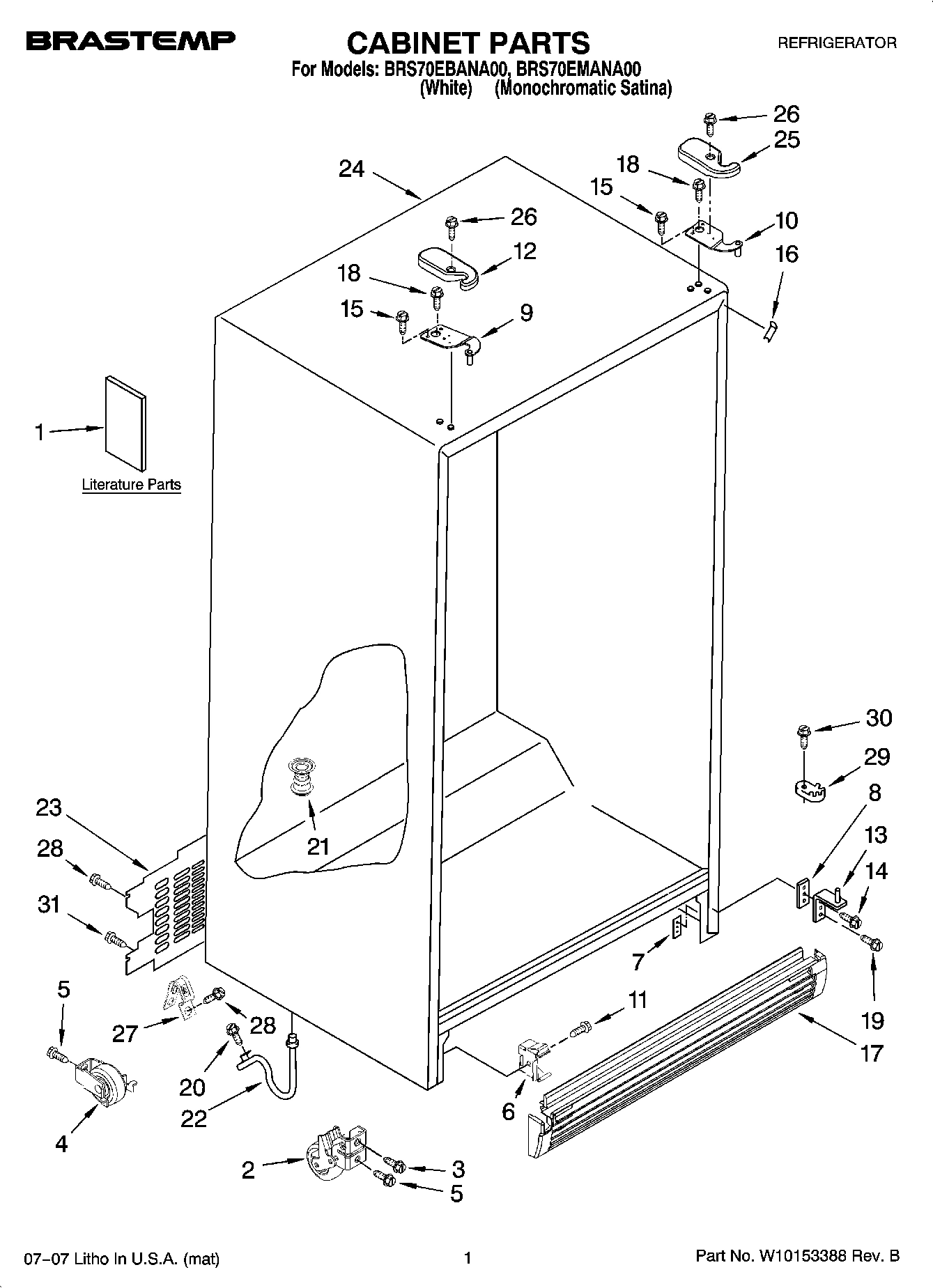 01 - CABINET PARTS