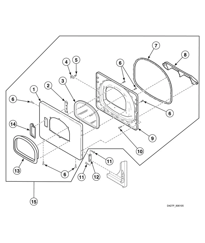 Dryer Door With Window (drawing 2 Of 2)